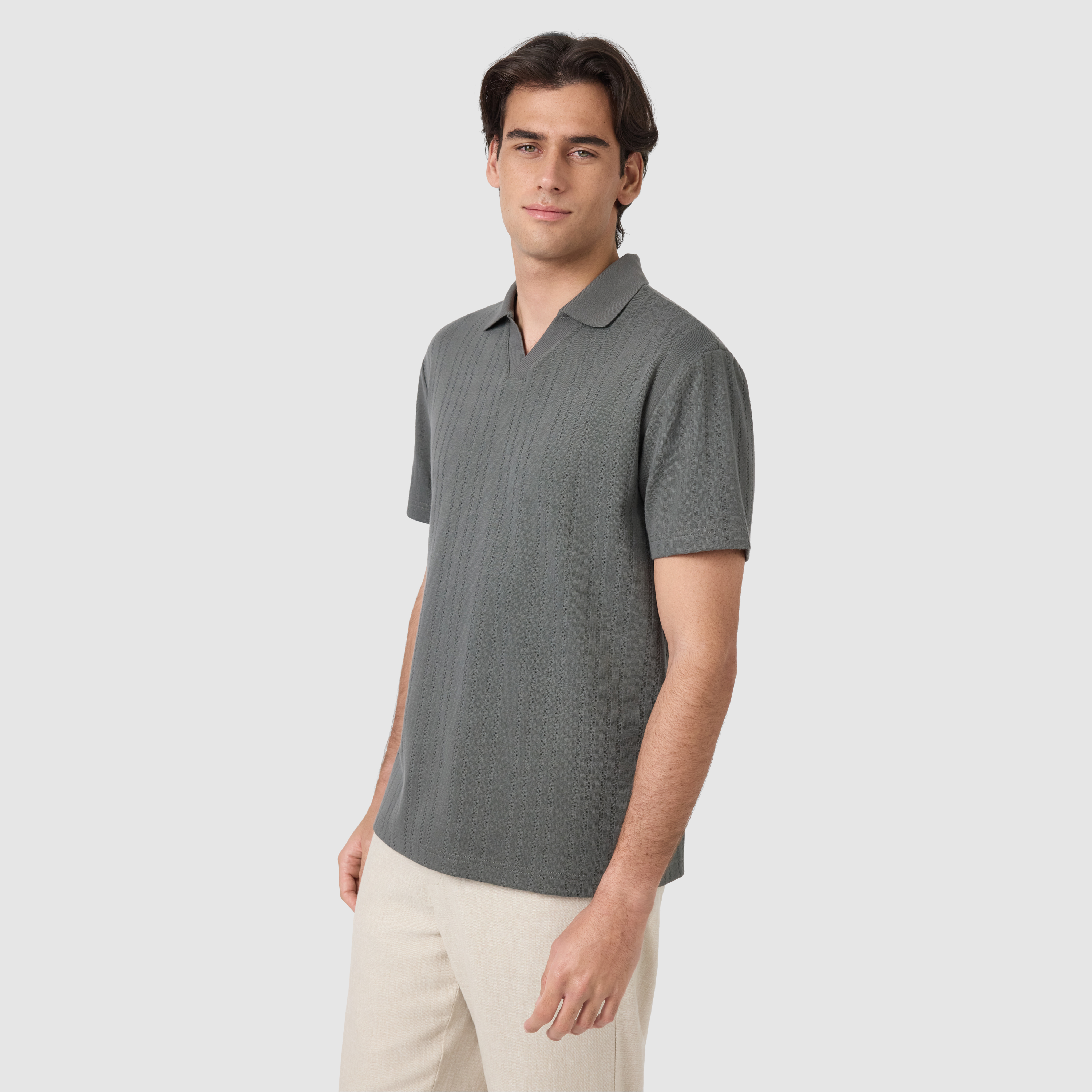 Green Basil Classic Smart Knit Polo
