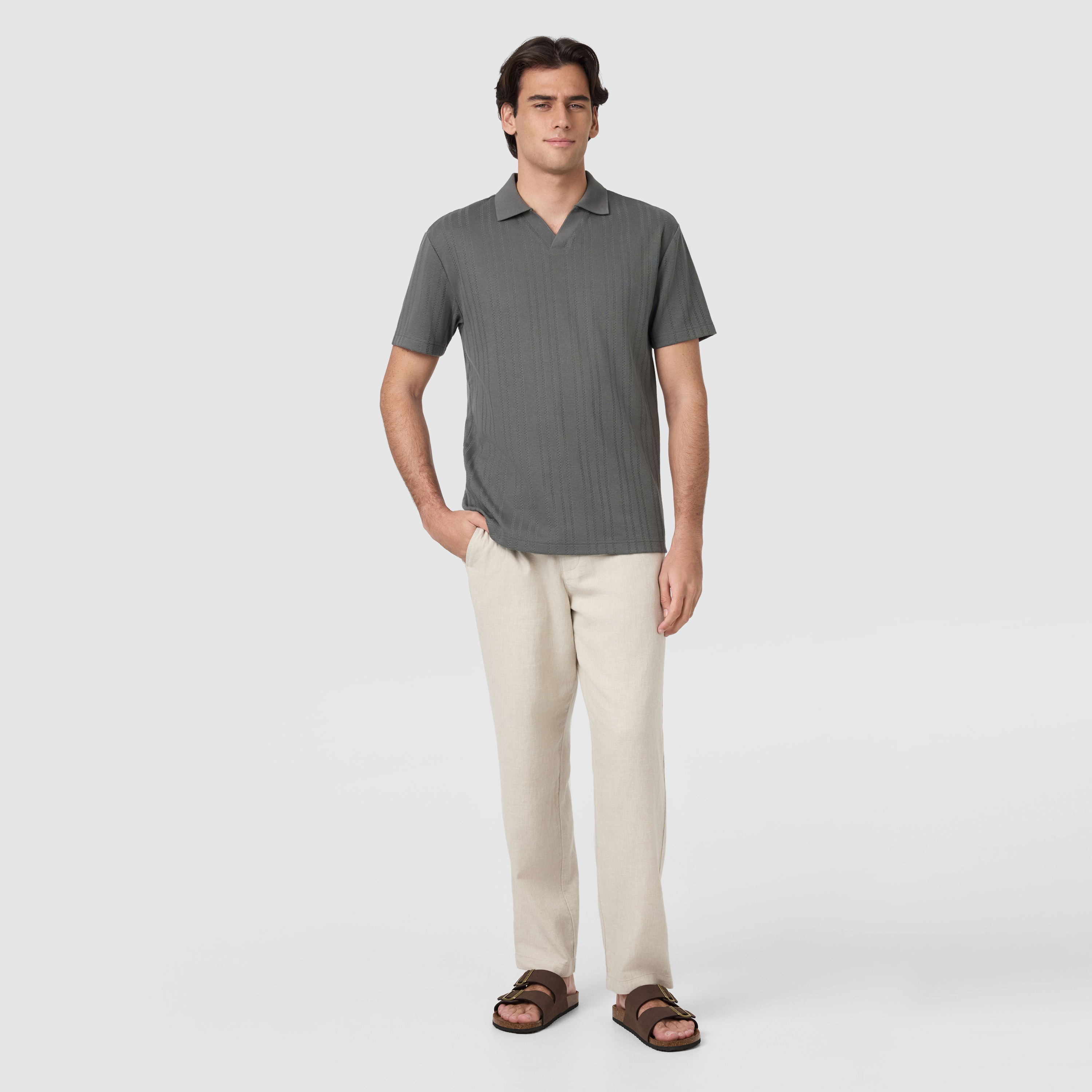 Green Basil Classic Smart Knit Polo