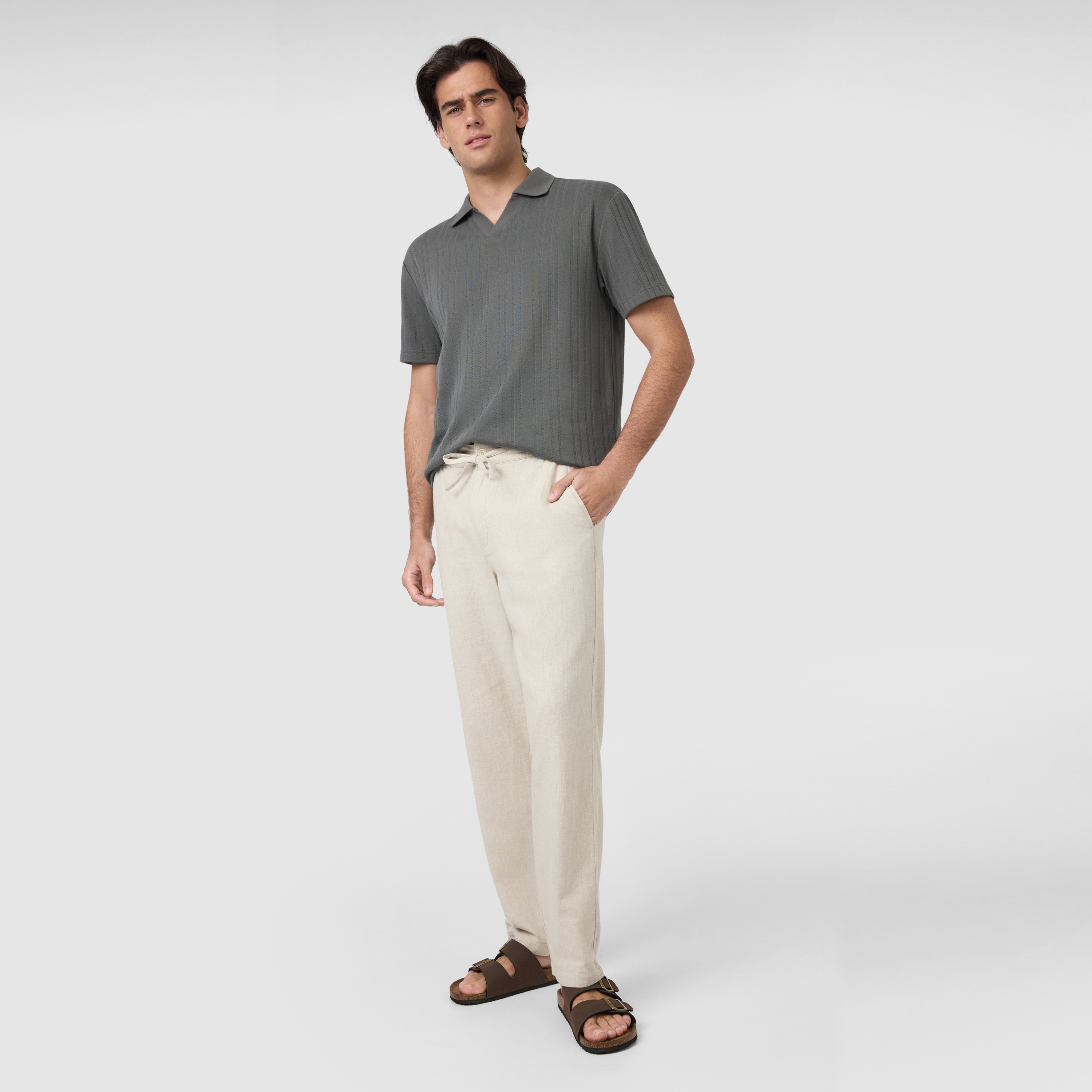 Green Basil Classic Smart Knit Polo