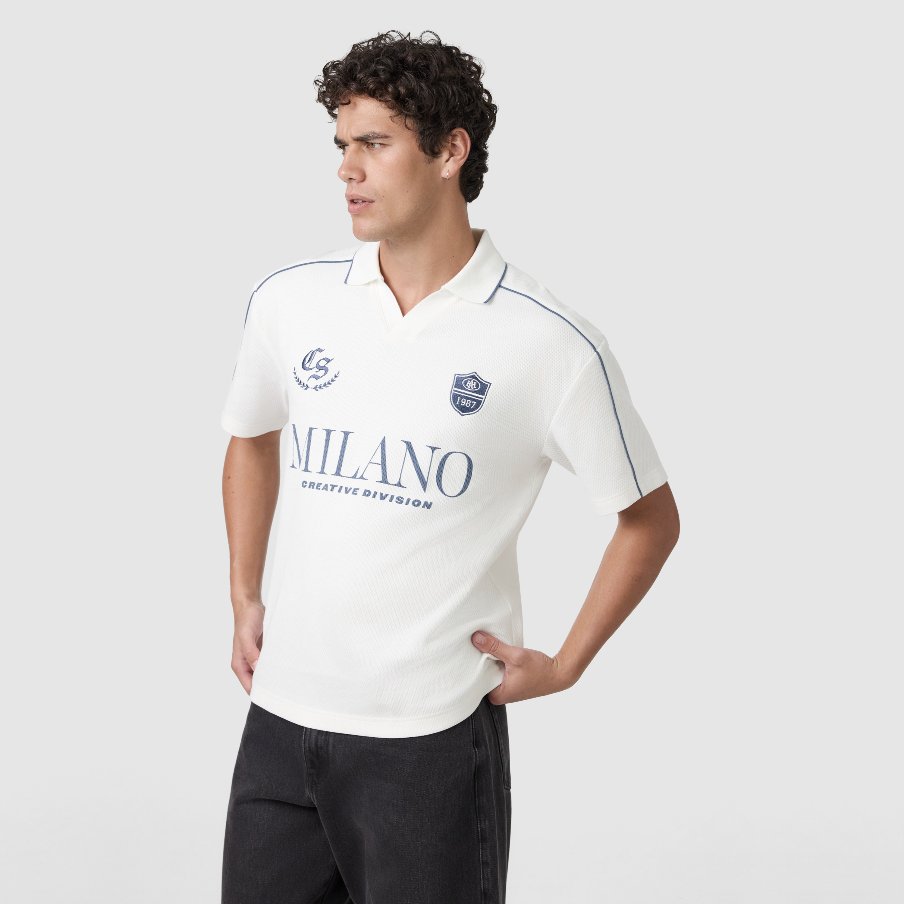 Stone Glenroy Classic Quarter Zip Smart Polo