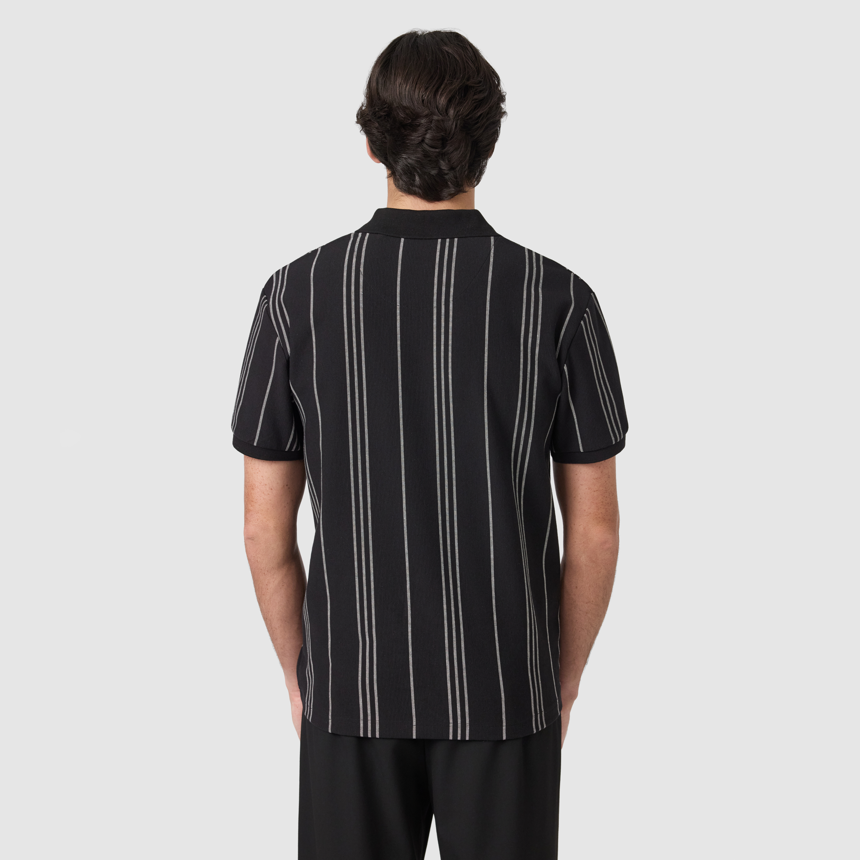 Black Branson Classic Quarter Zip Smart Polo