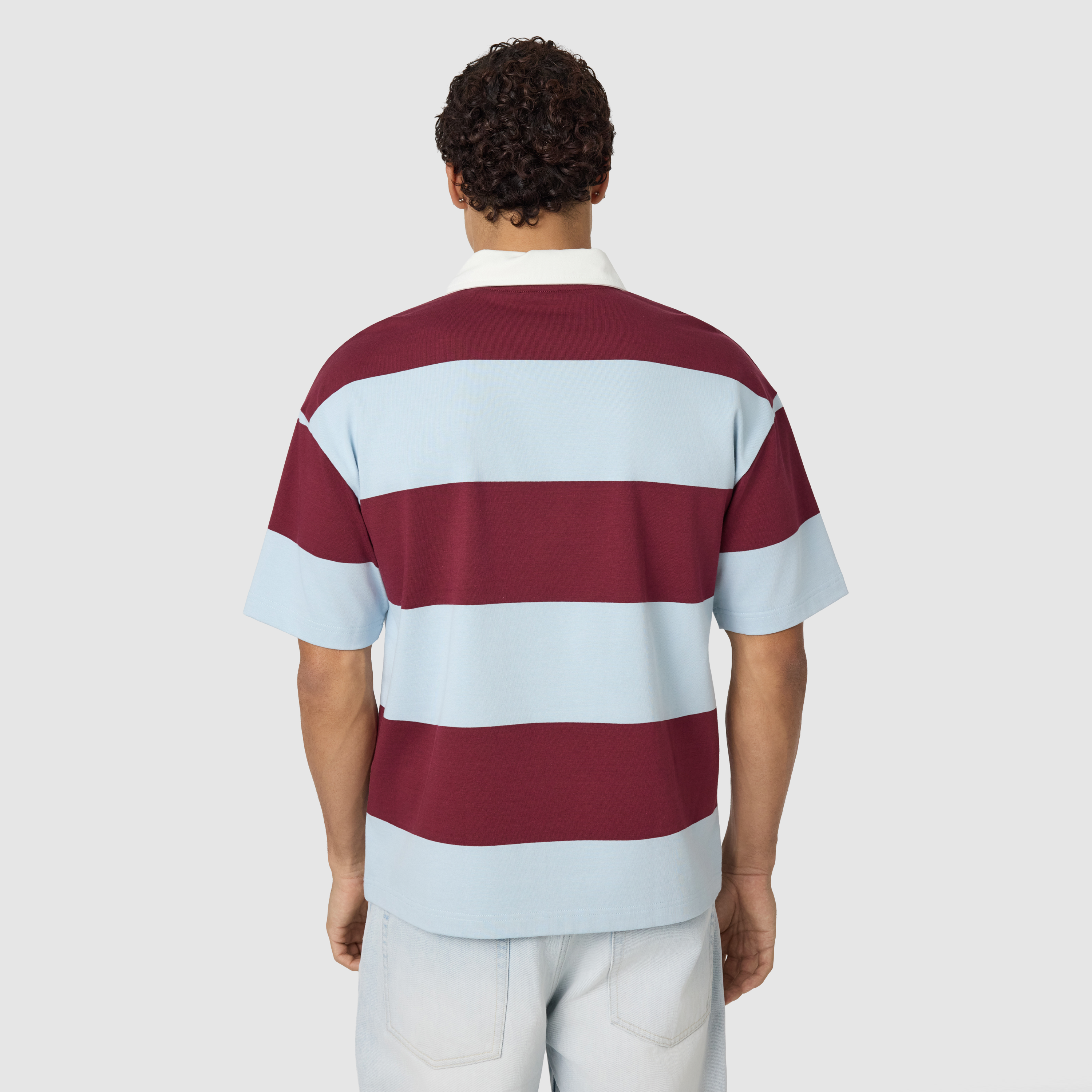 Wine Finn Boxy Rugby Polo
