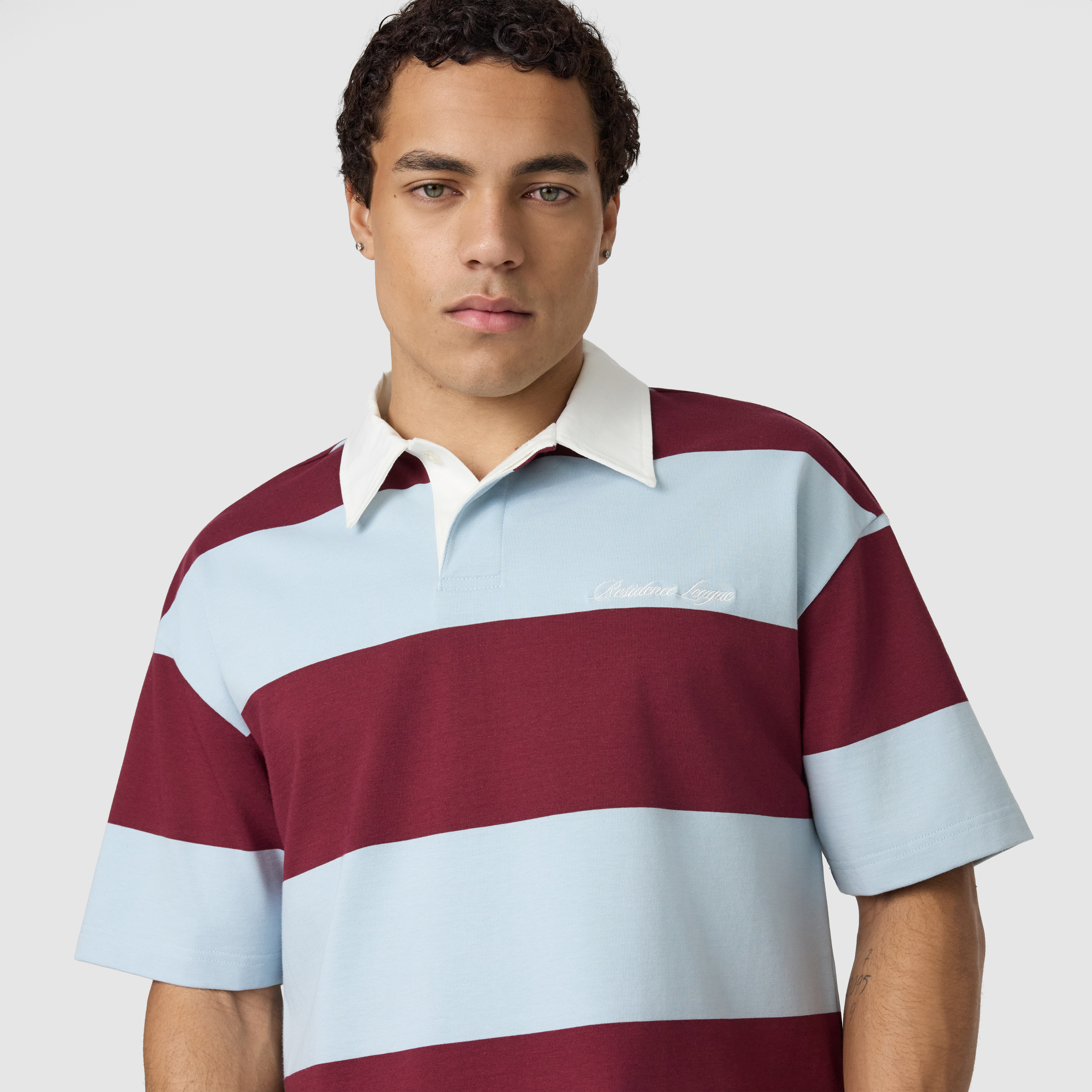 Wine Finn Boxy Rugby Polo