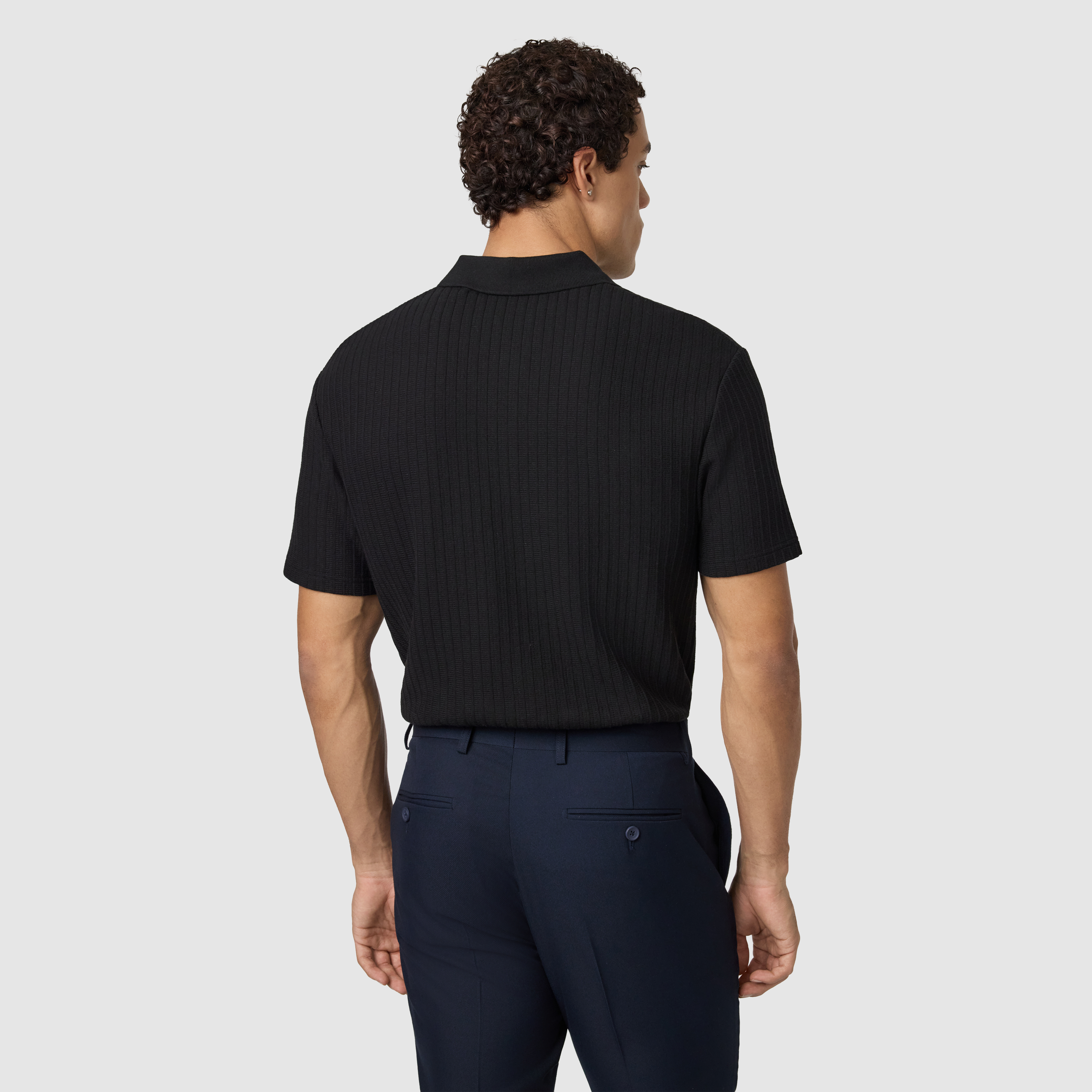Black Jenson Classic Smart Polo