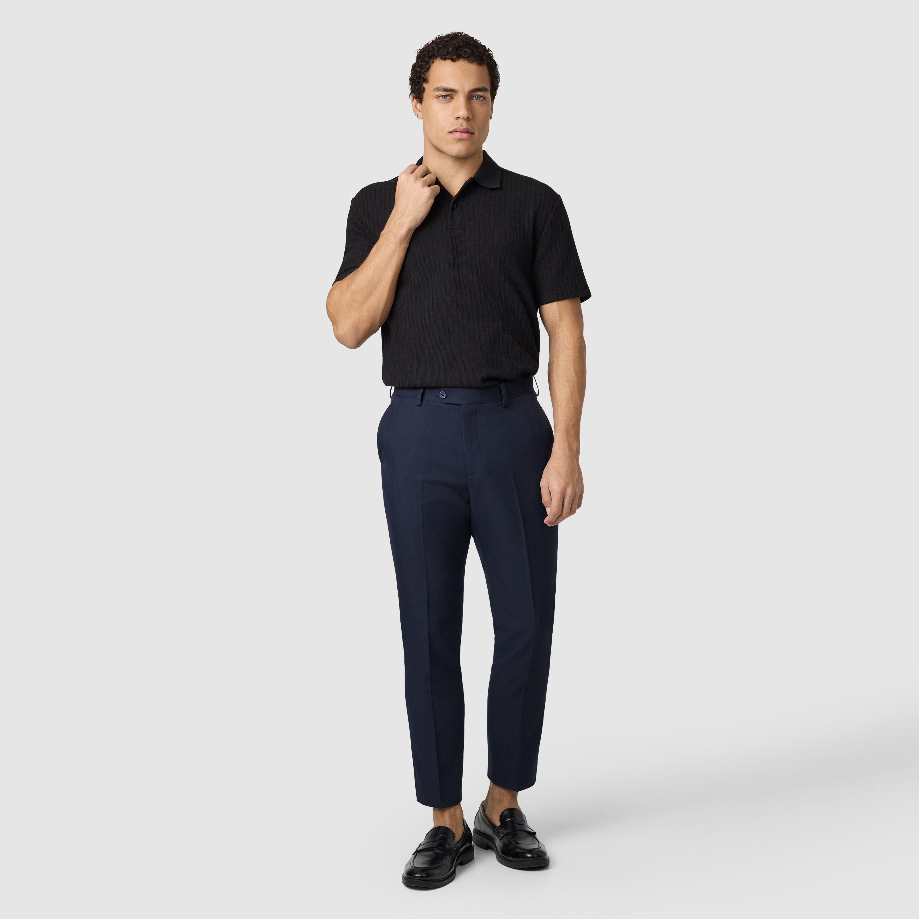 Black Jenson Classic Smart Polo