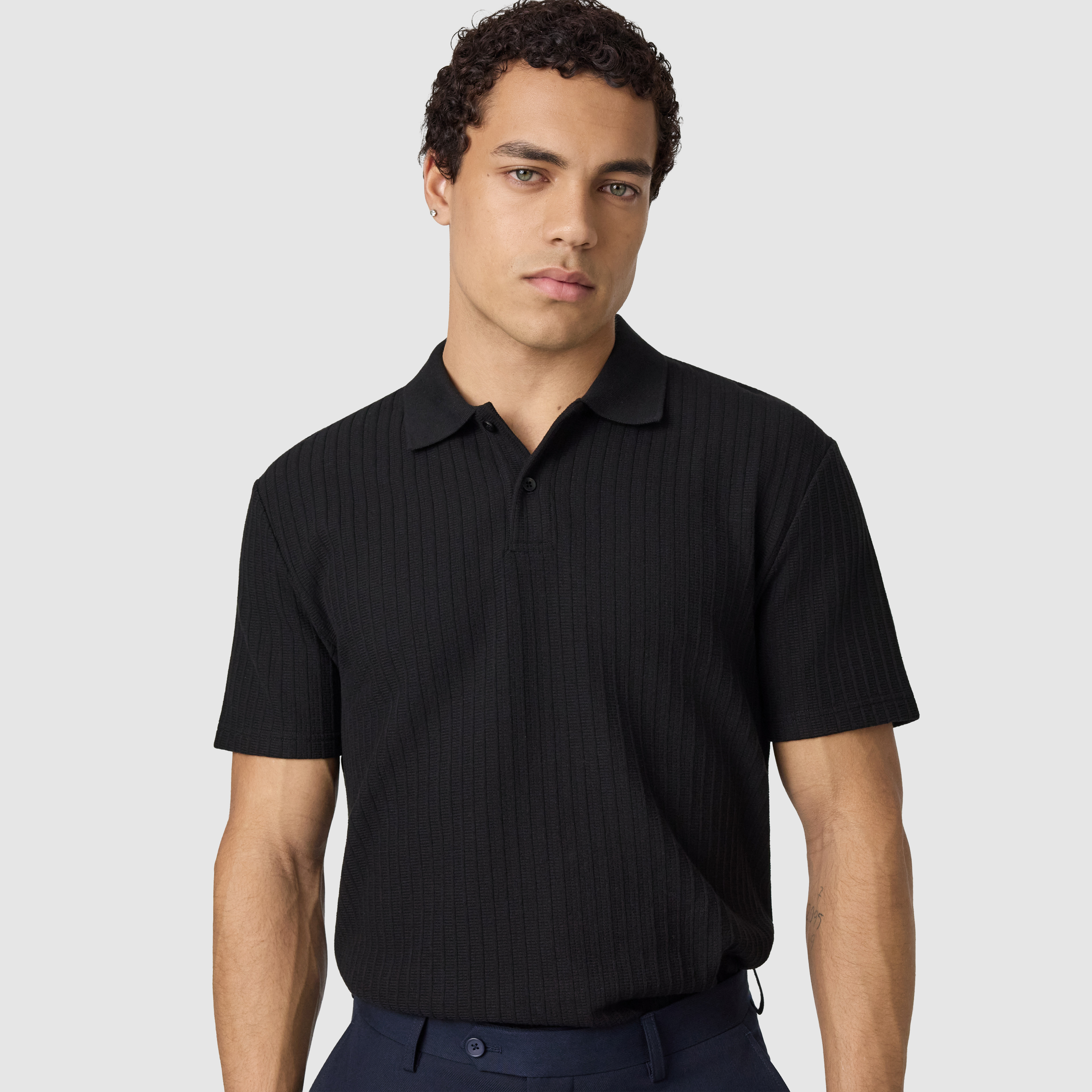 Black Jenson Classic Smart Polo