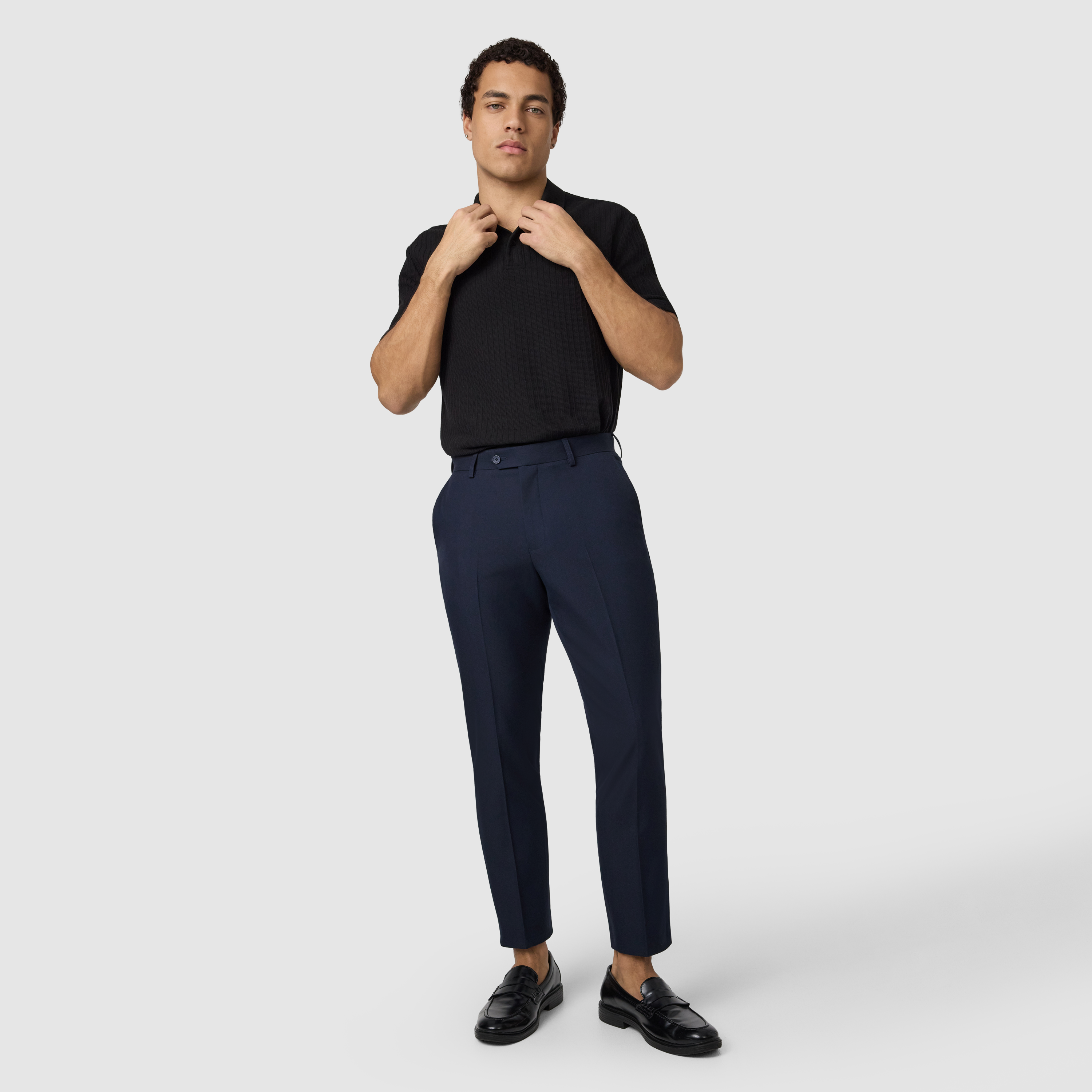 Black Jenson Classic Smart Polo