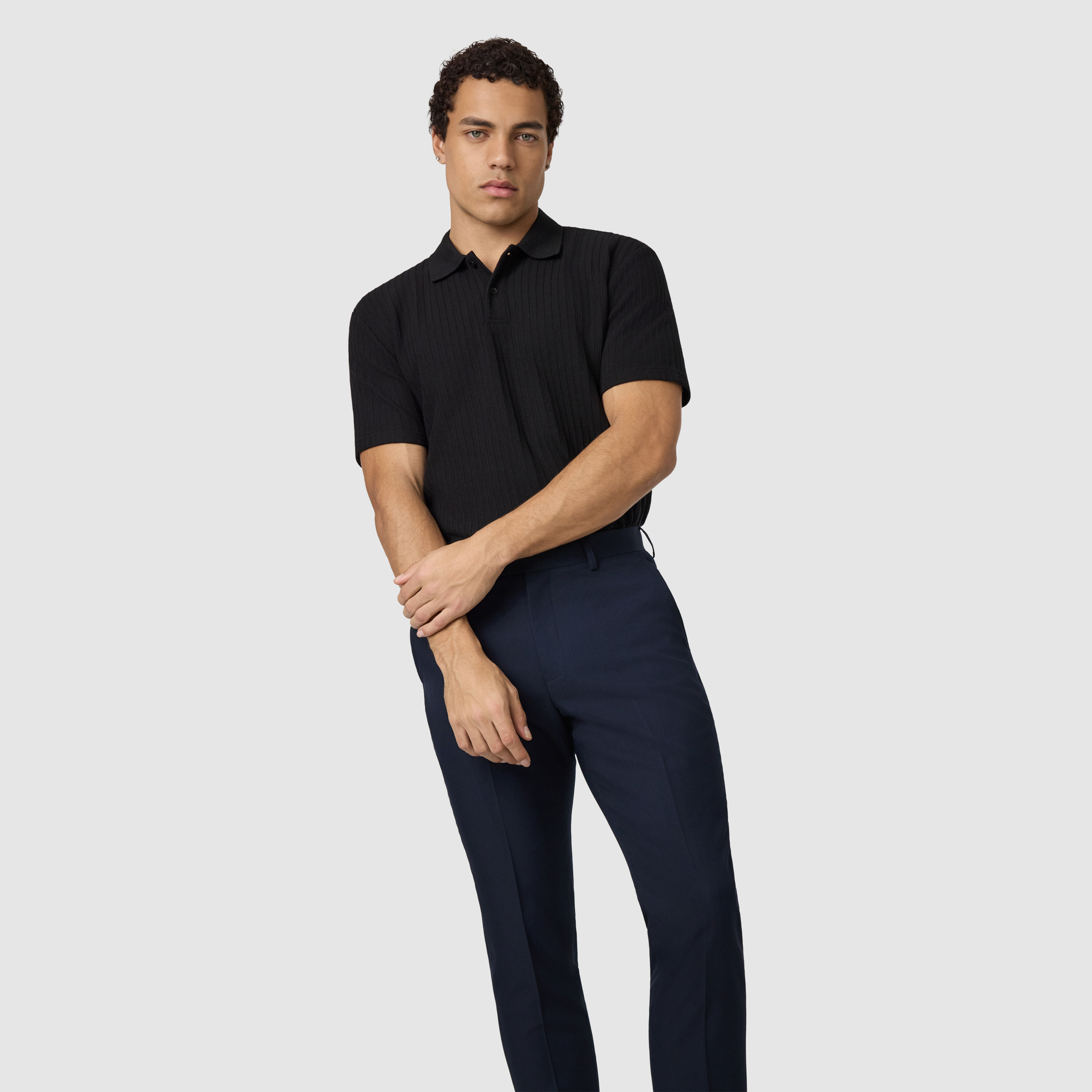 Black Jenson Classic Smart Polo
