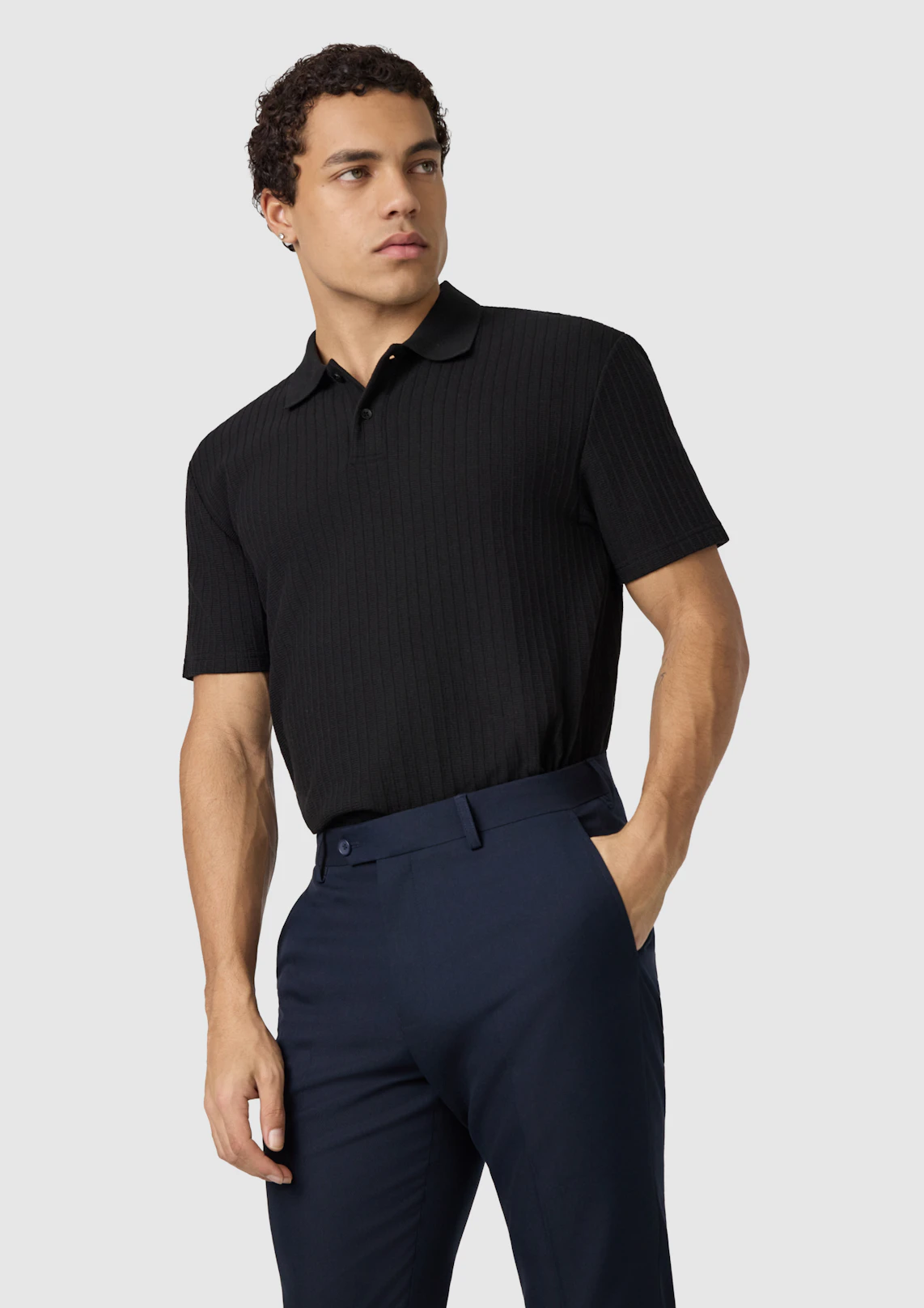 Black Jenson Classic Smart Polo