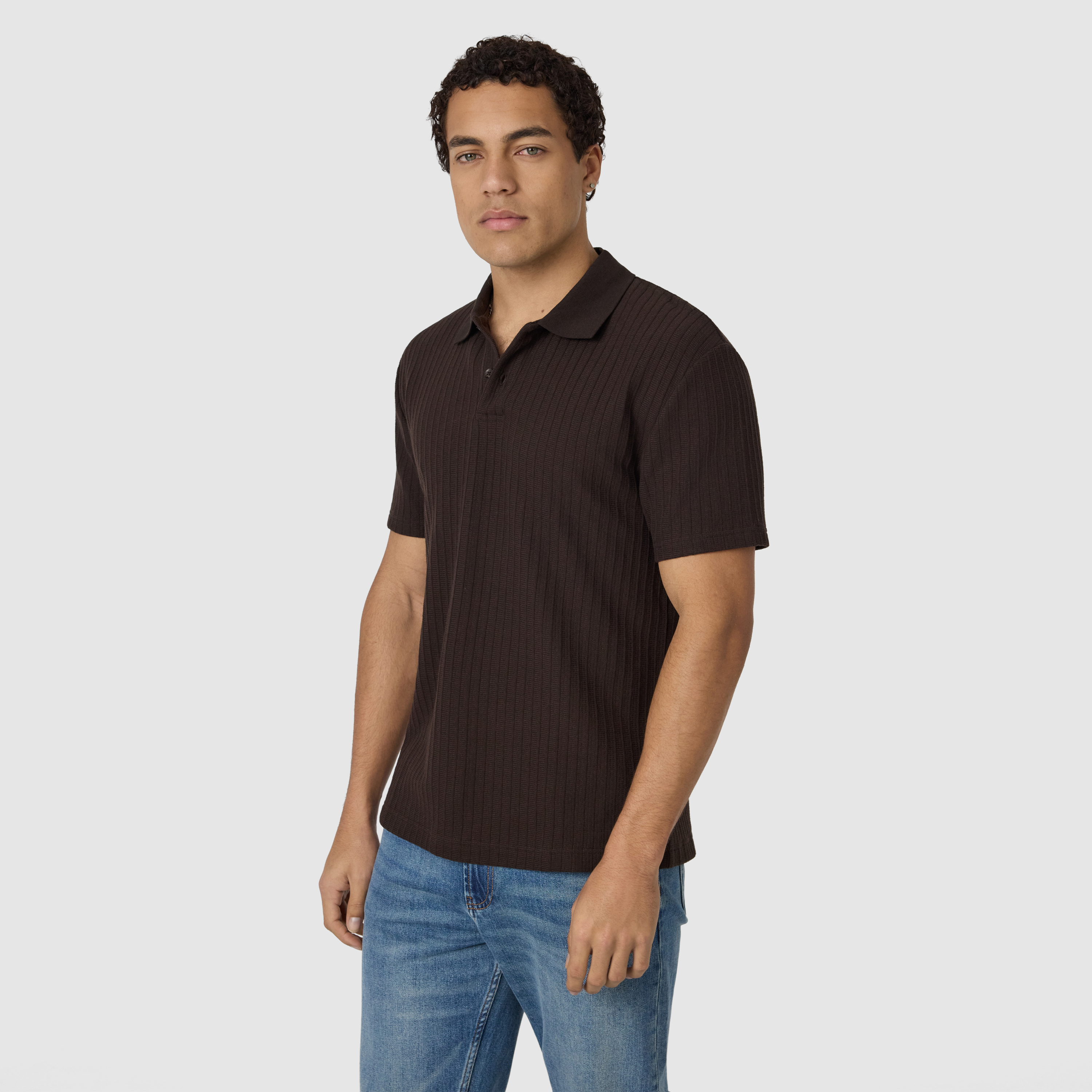 Brown Jenson Classic Smart Polo