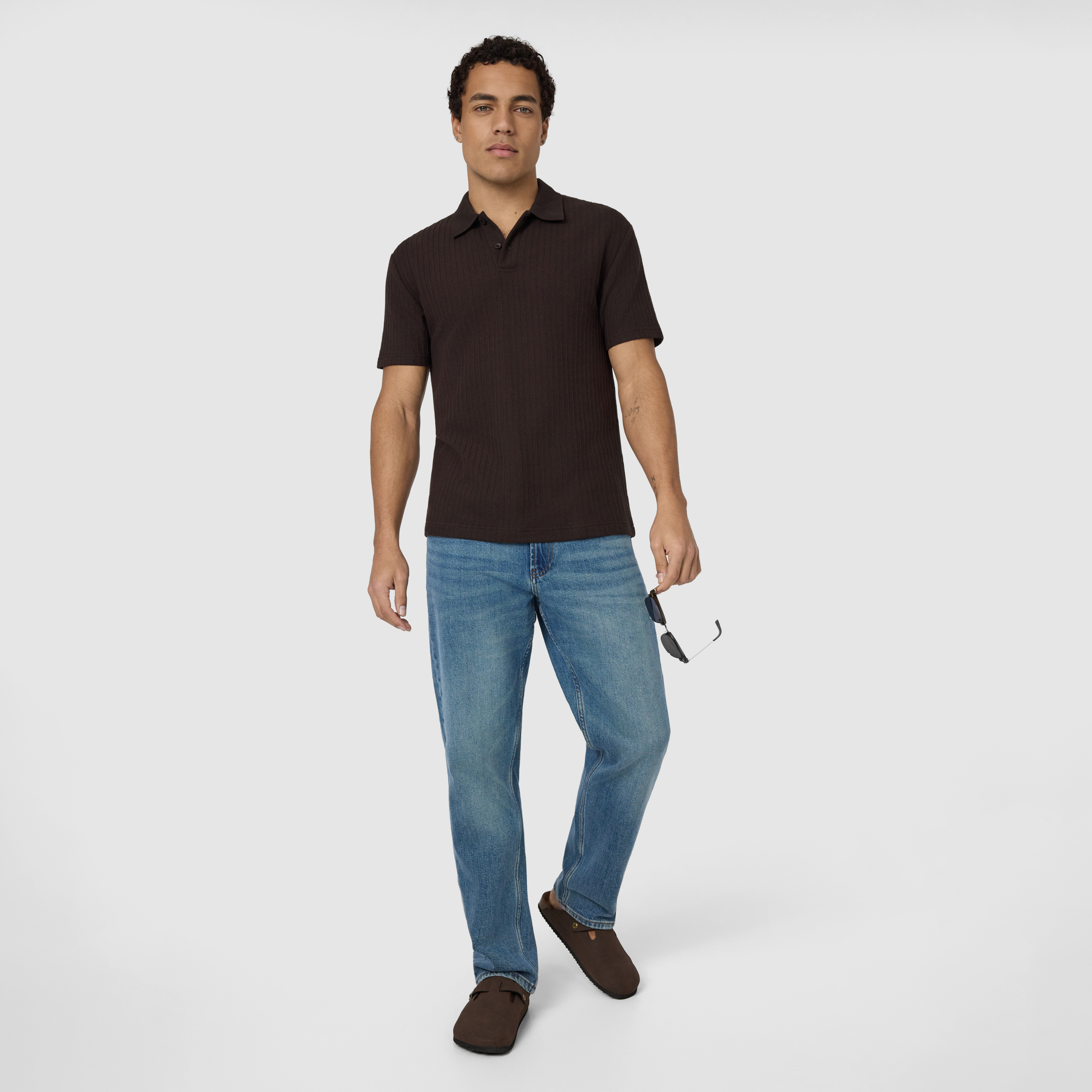 Brown Jenson Classic Smart Polo