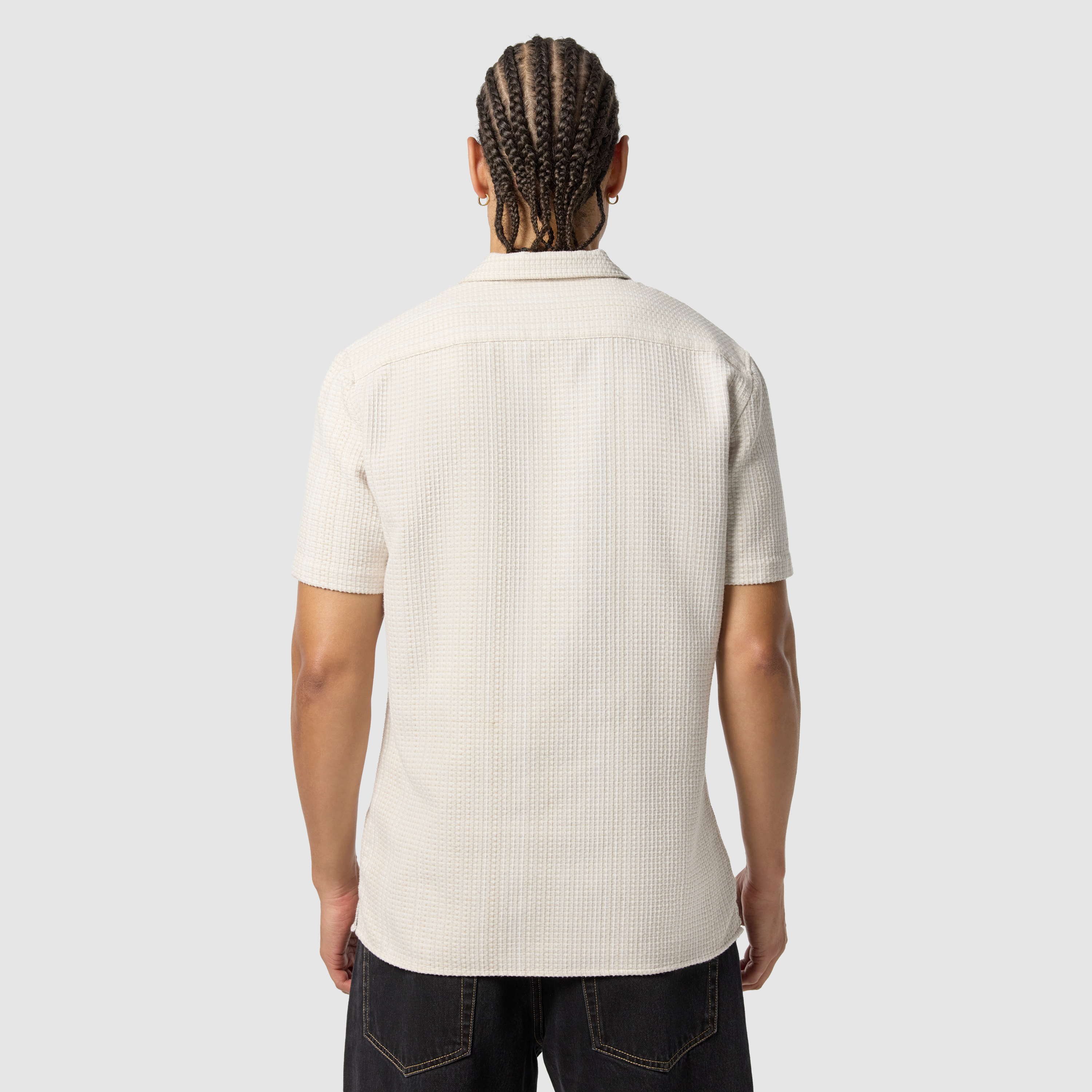 Sand Spencer Textured Short Sleeve Shirt