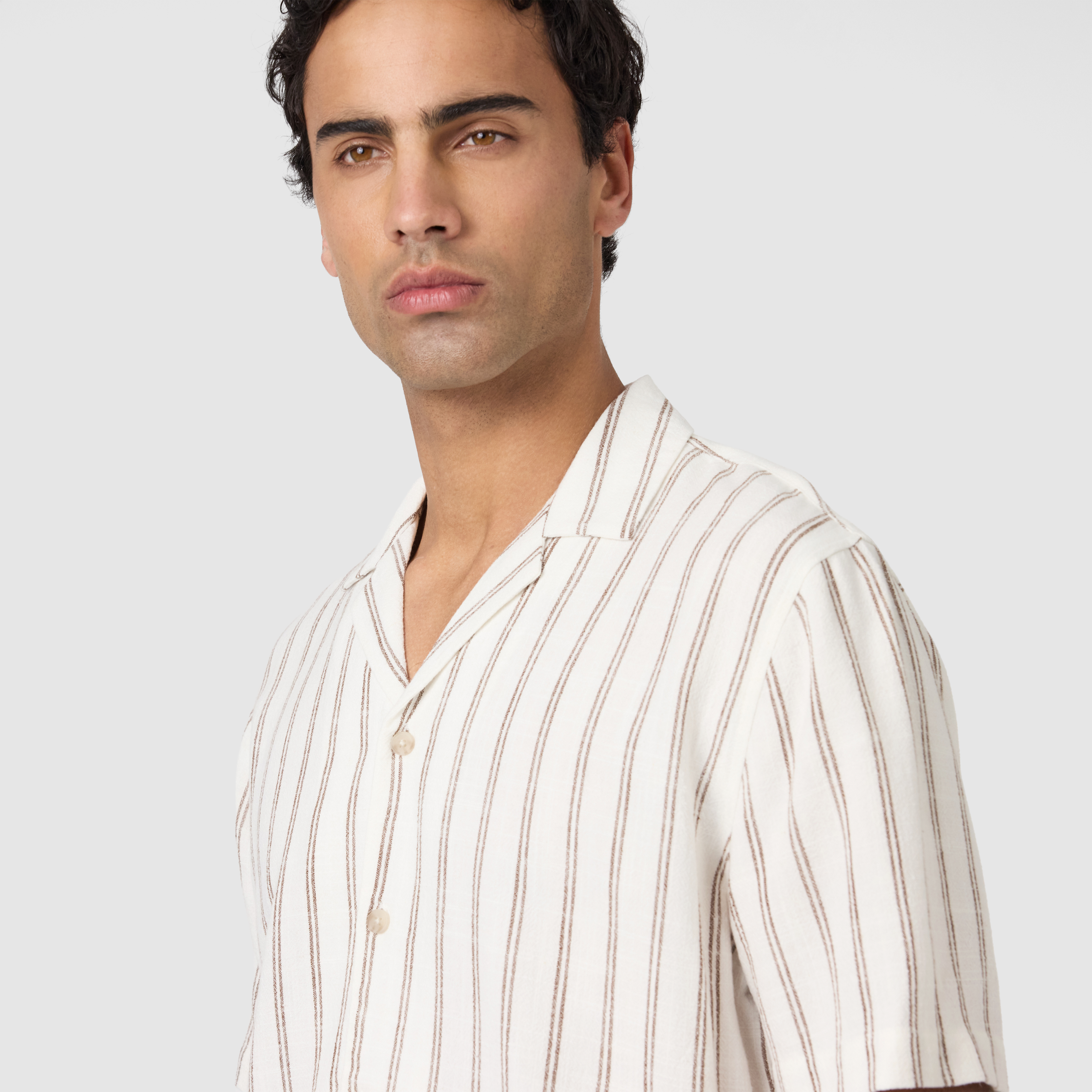 Off White Mackville Stripe Short Sleeve Shirt