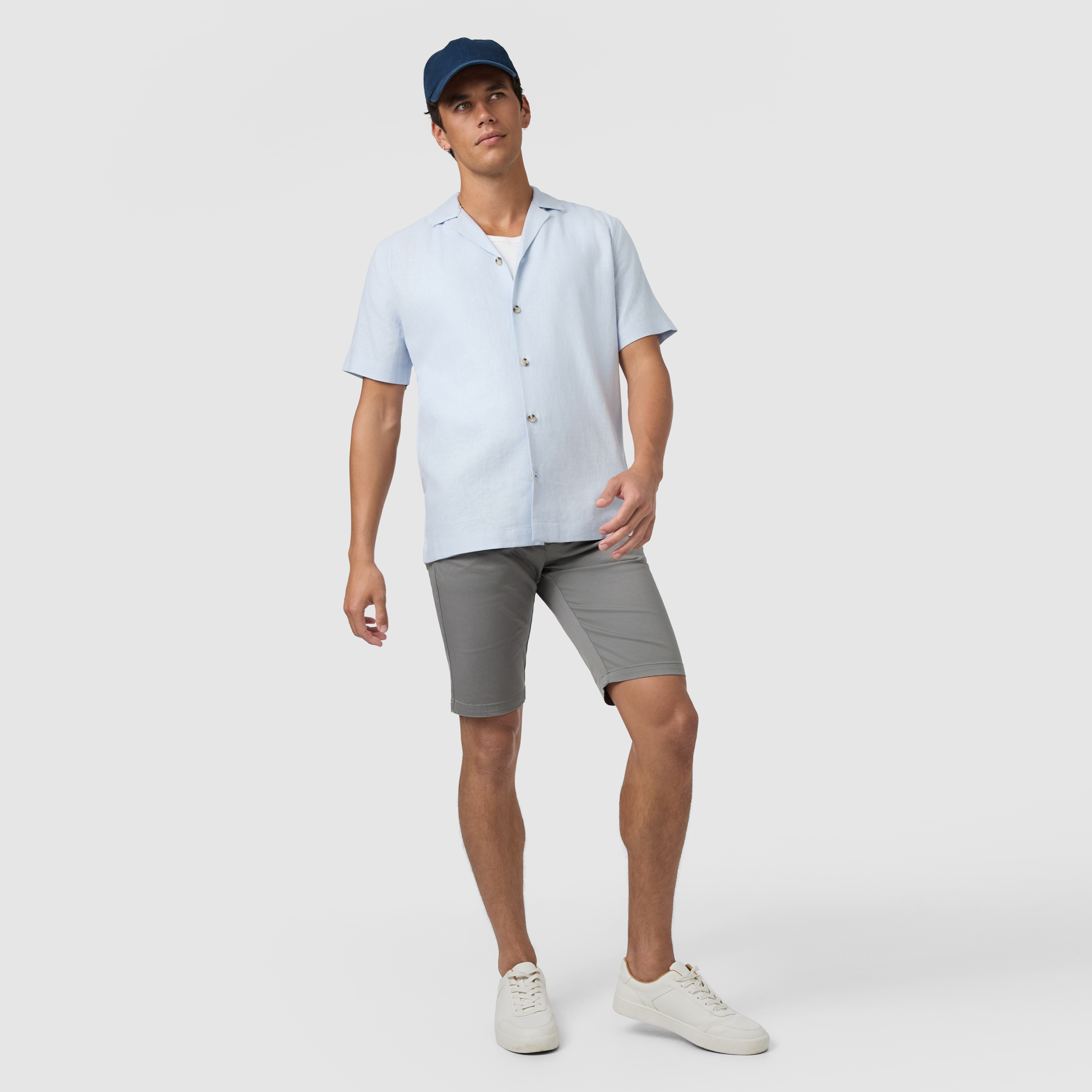 Harbour Linen Blend Short Sleeve Shirt