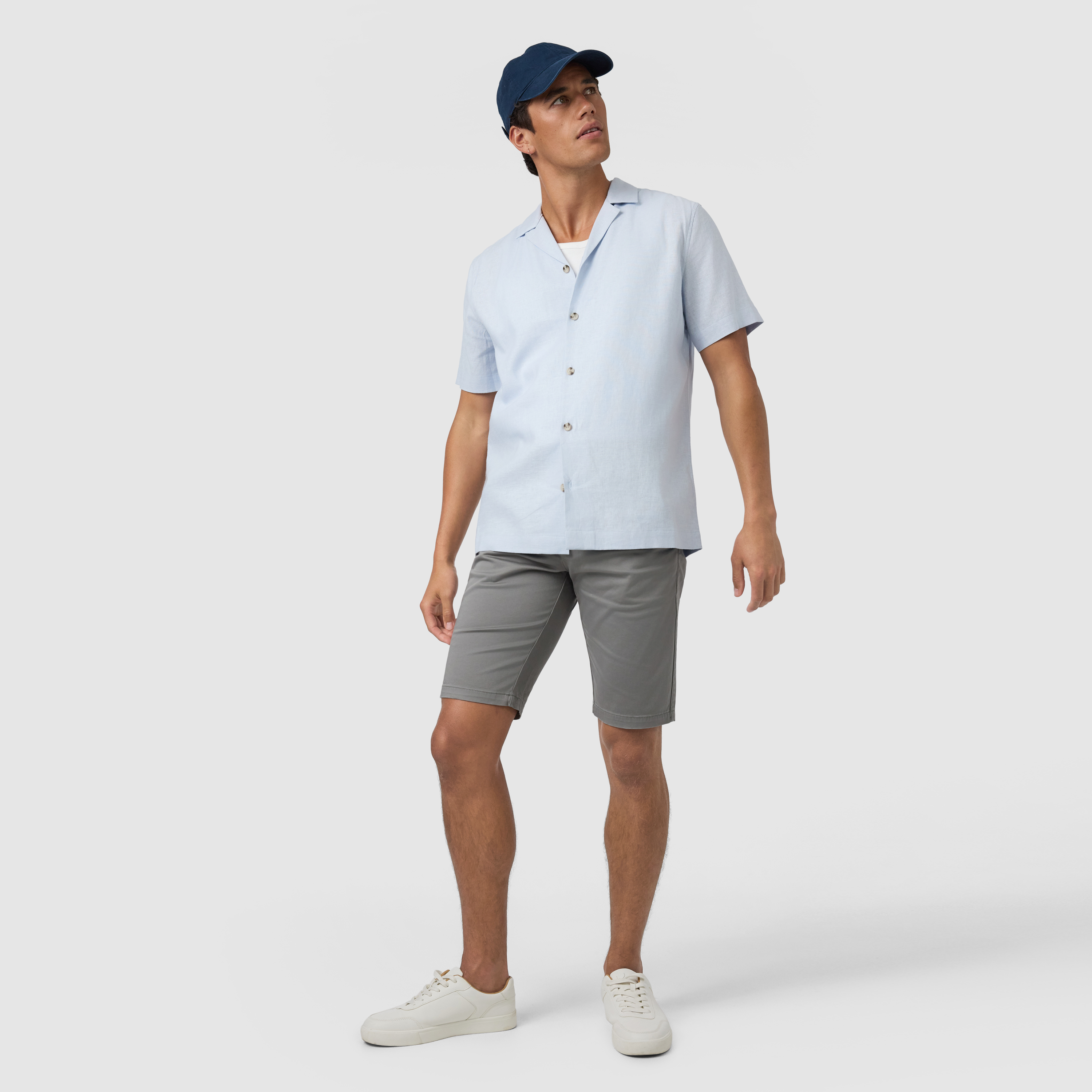 Harbour Linen Blend Short Sleeve Shirt