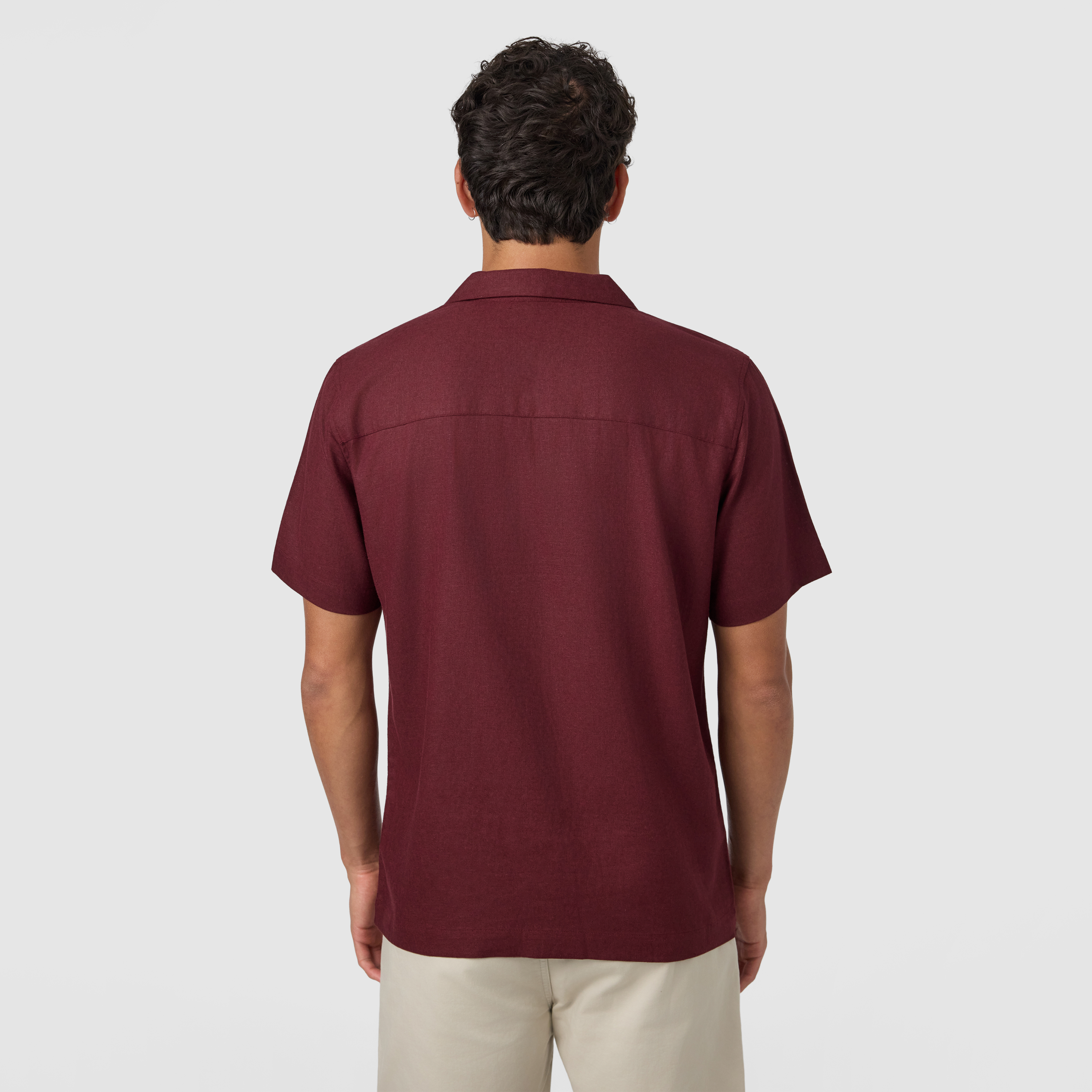 Harbour Linen Blend Short Sleeve Shirt