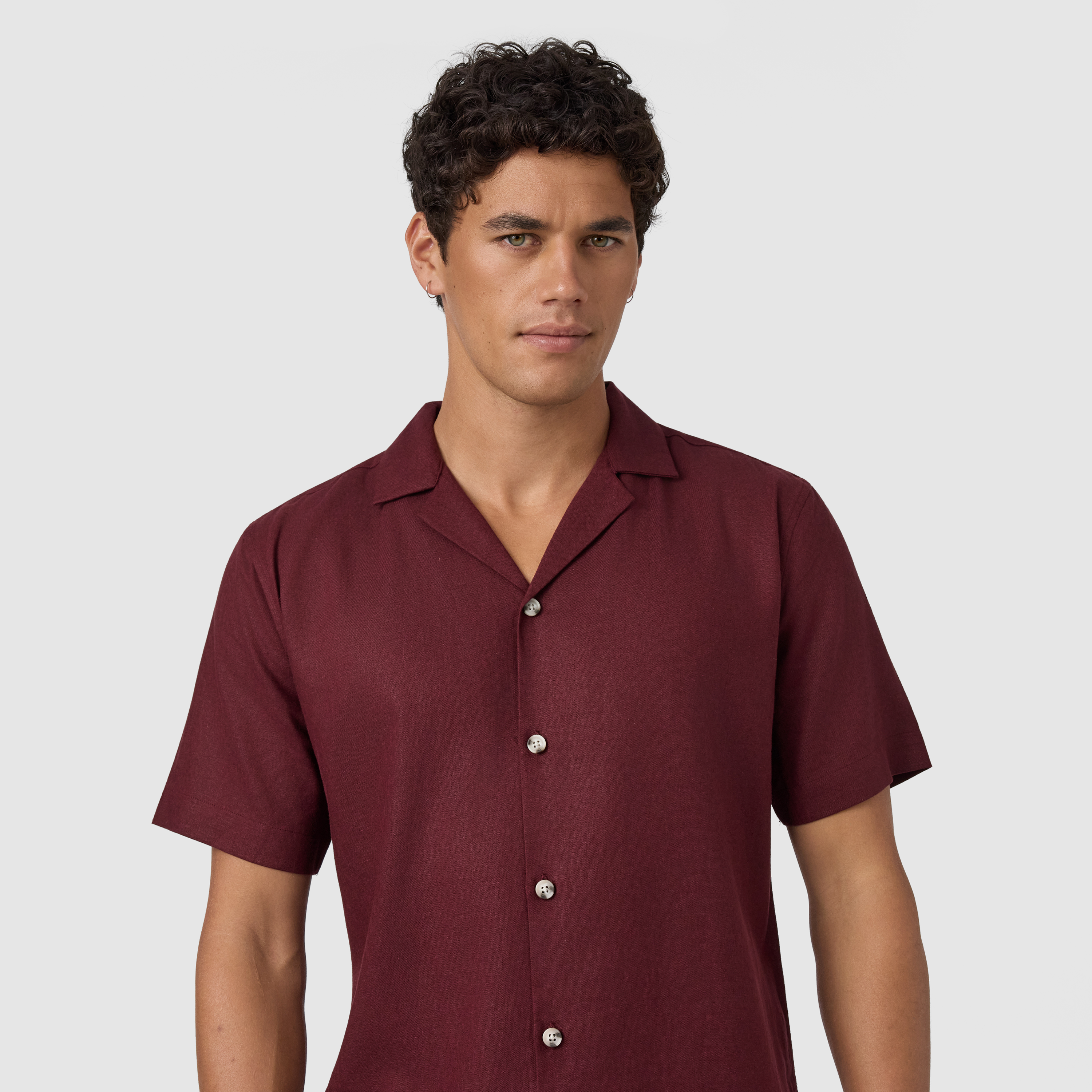 Harbour Linen Blend Short Sleeve Shirt