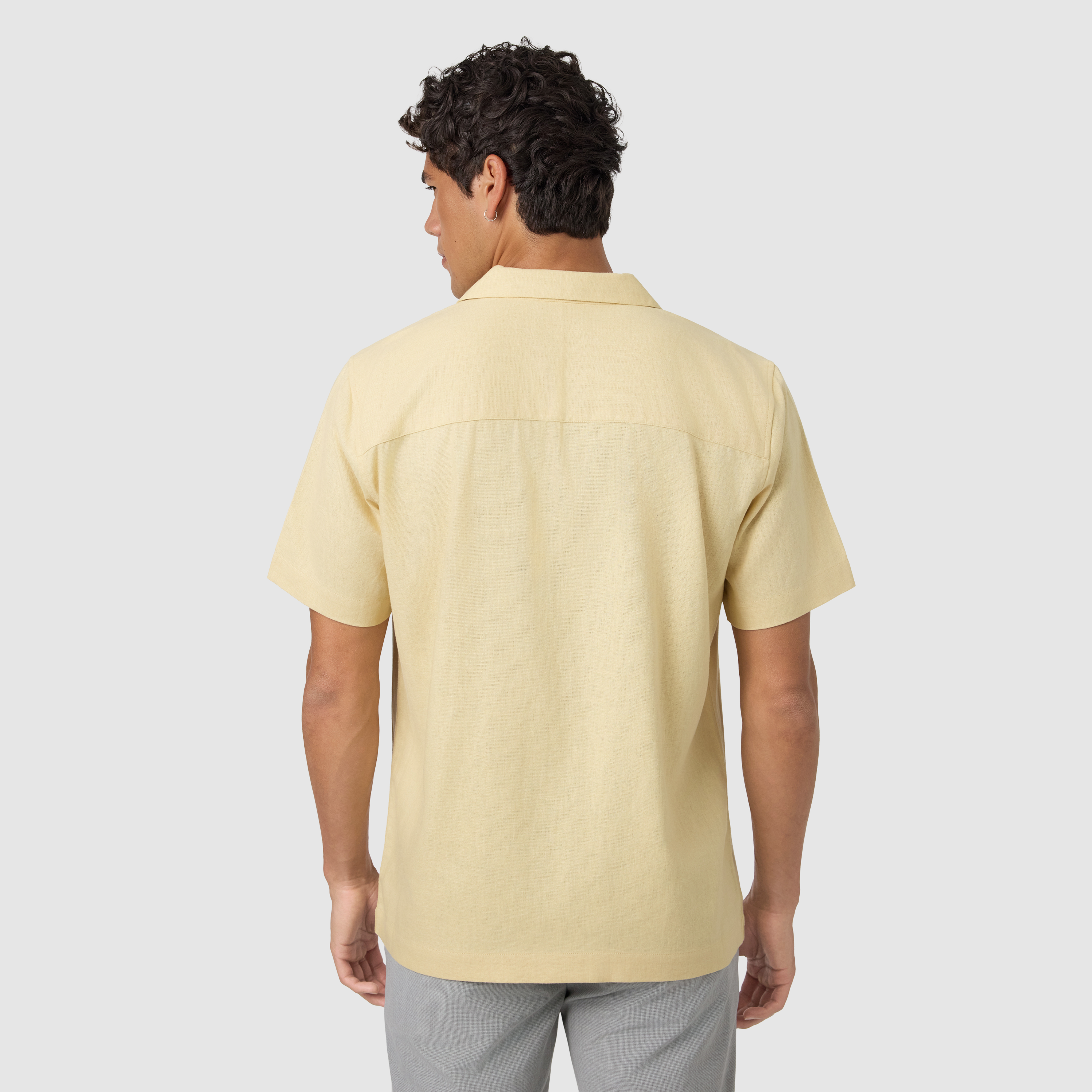 Harbour Linen Blend Short Sleeve Shirt