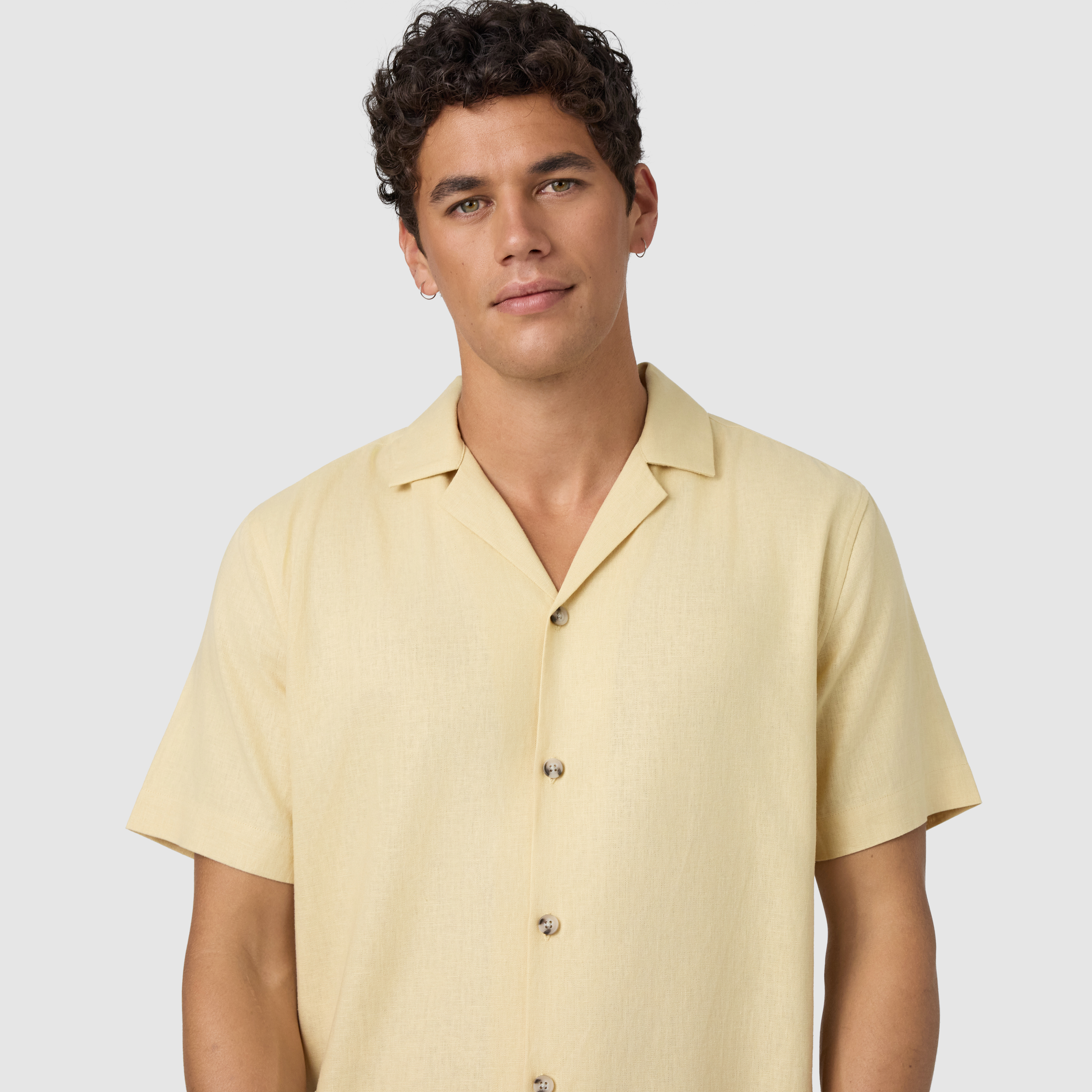 Harbour Linen Blend Short Sleeve Shirt