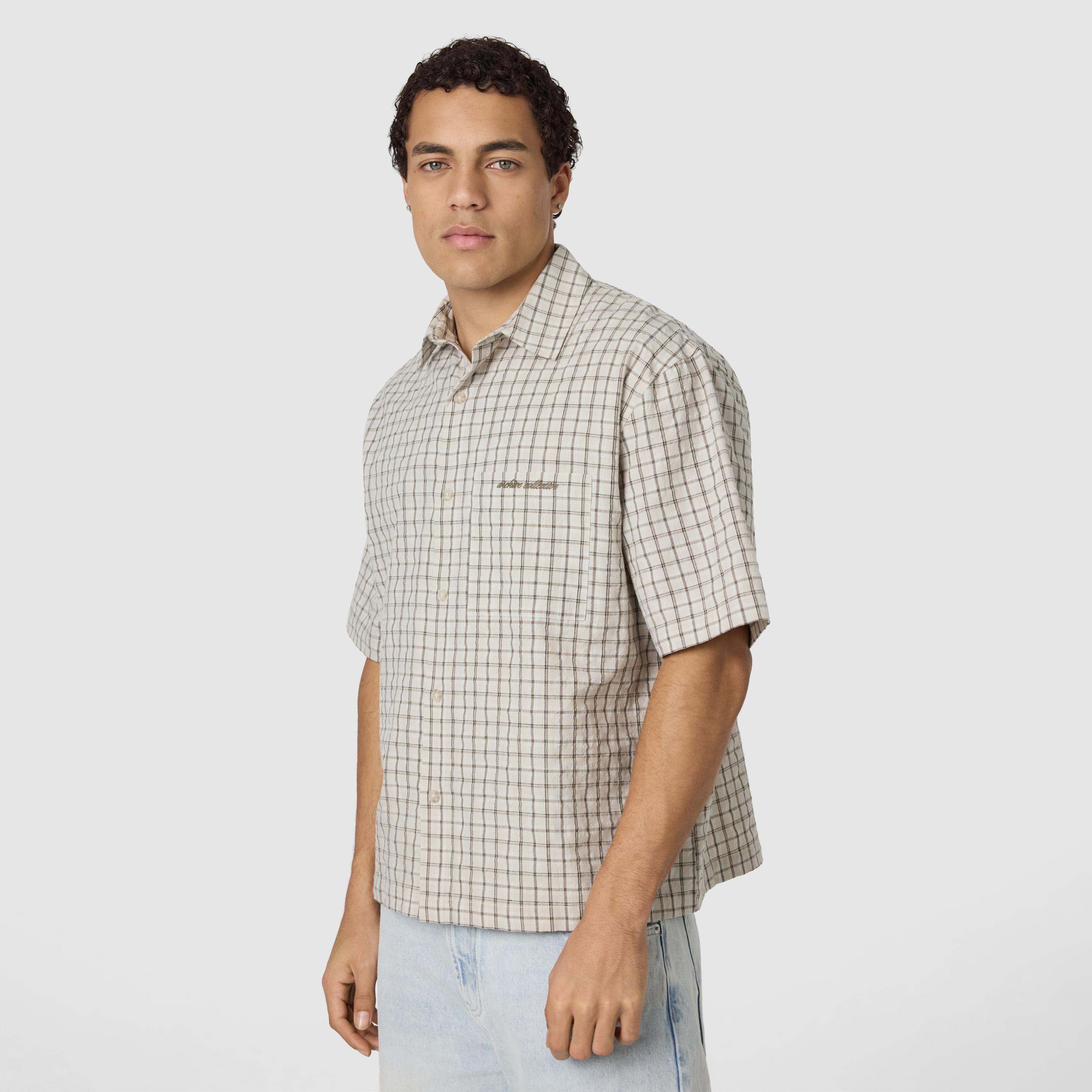 Drift Check Boxy Fit Short Sleeve Shirt
