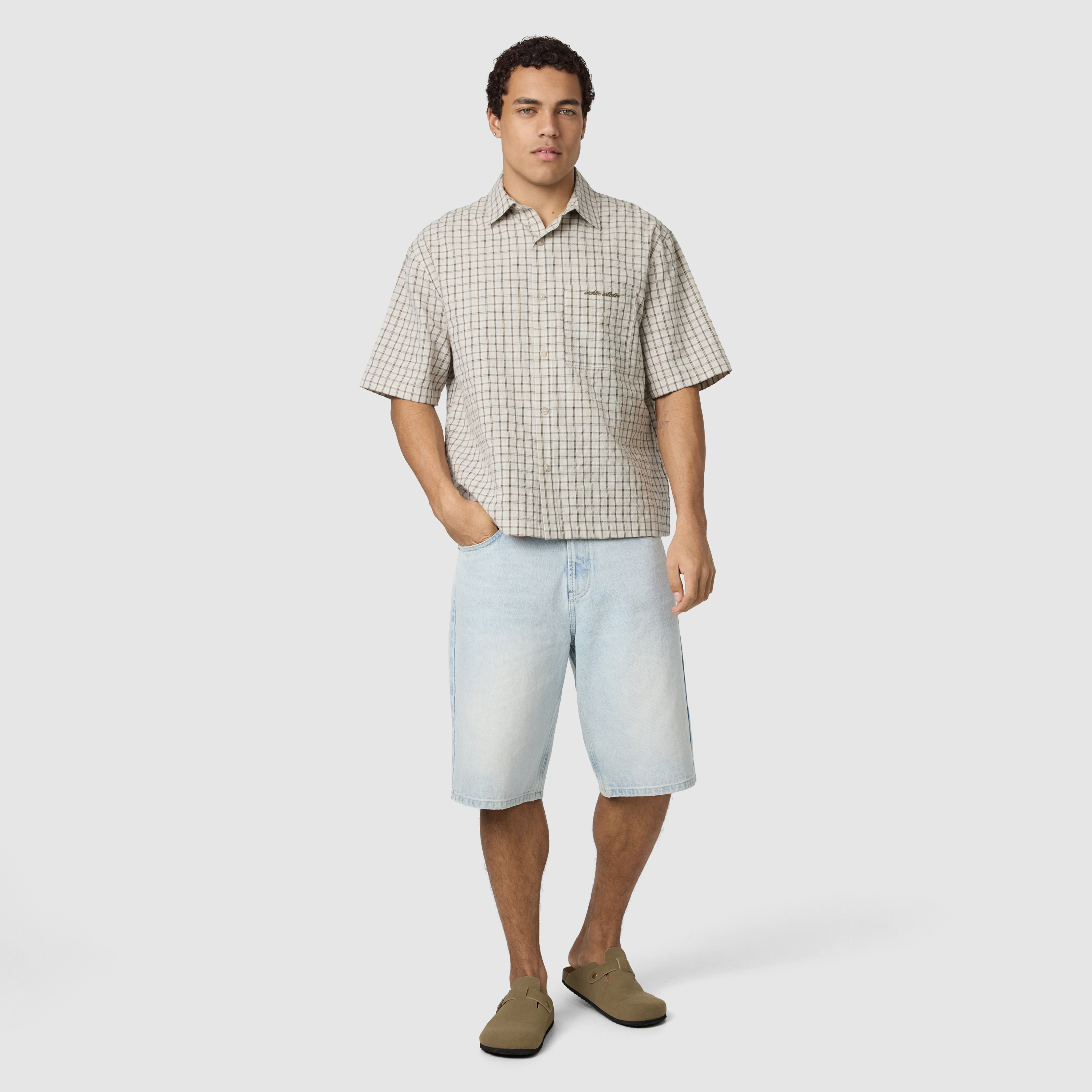 Drift Check Boxy Fit Short Sleeve Shirt