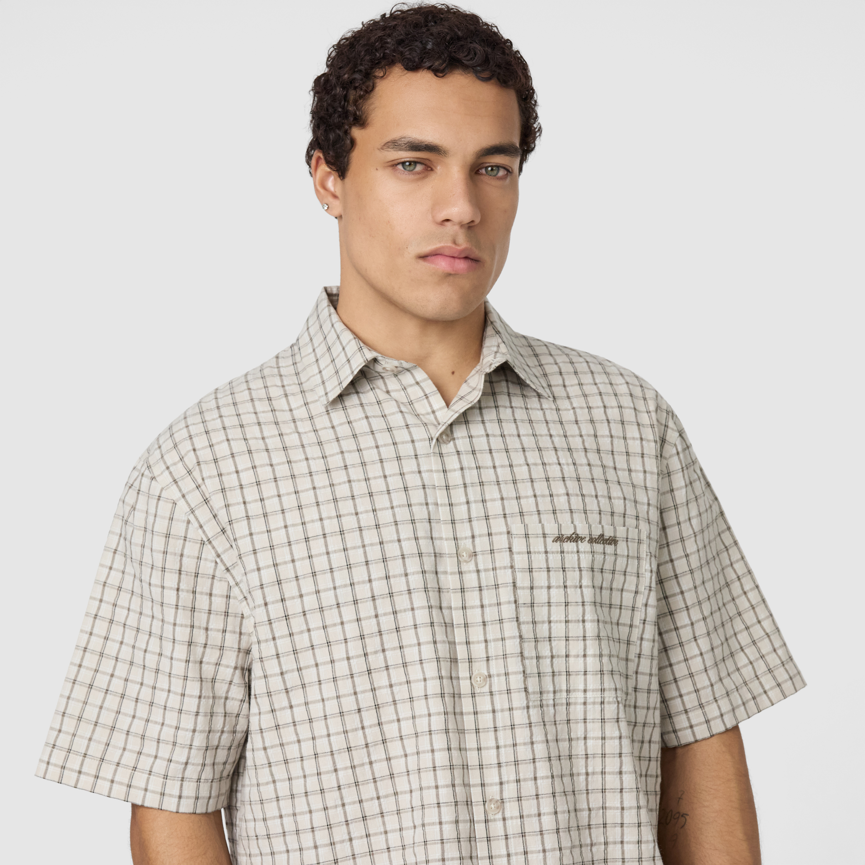 Drift Check Boxy Fit Short Sleeve Shirt