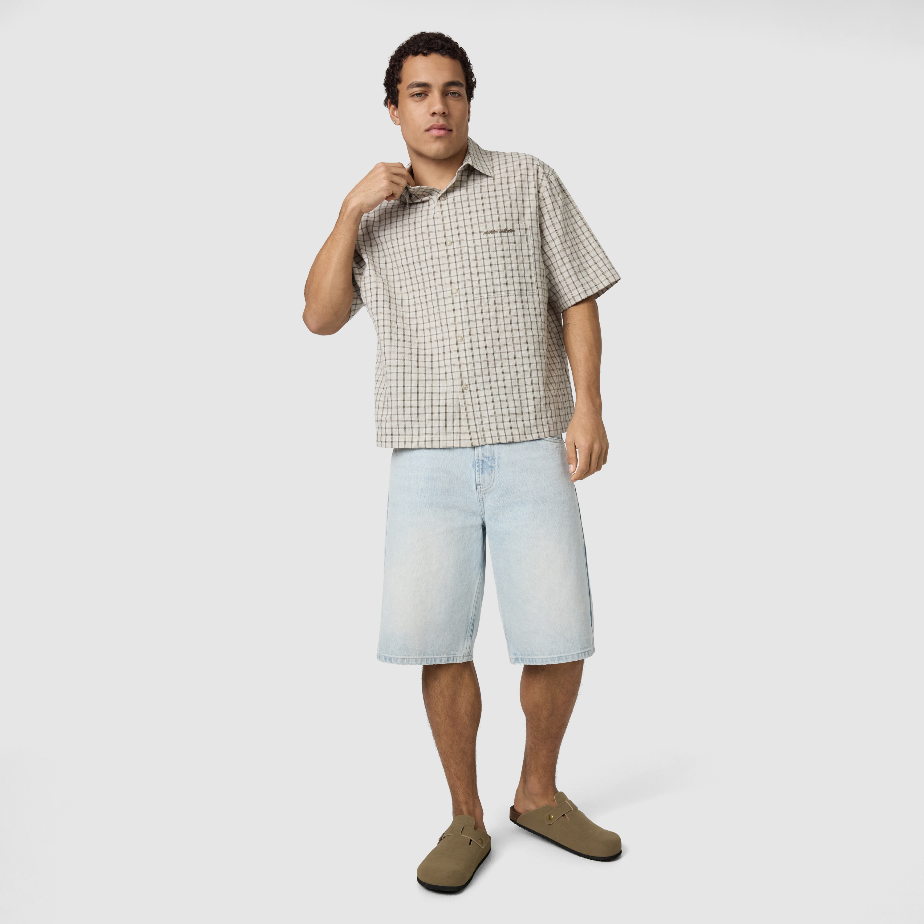 Drift Check Boxy Fit Short Sleeve Shirt