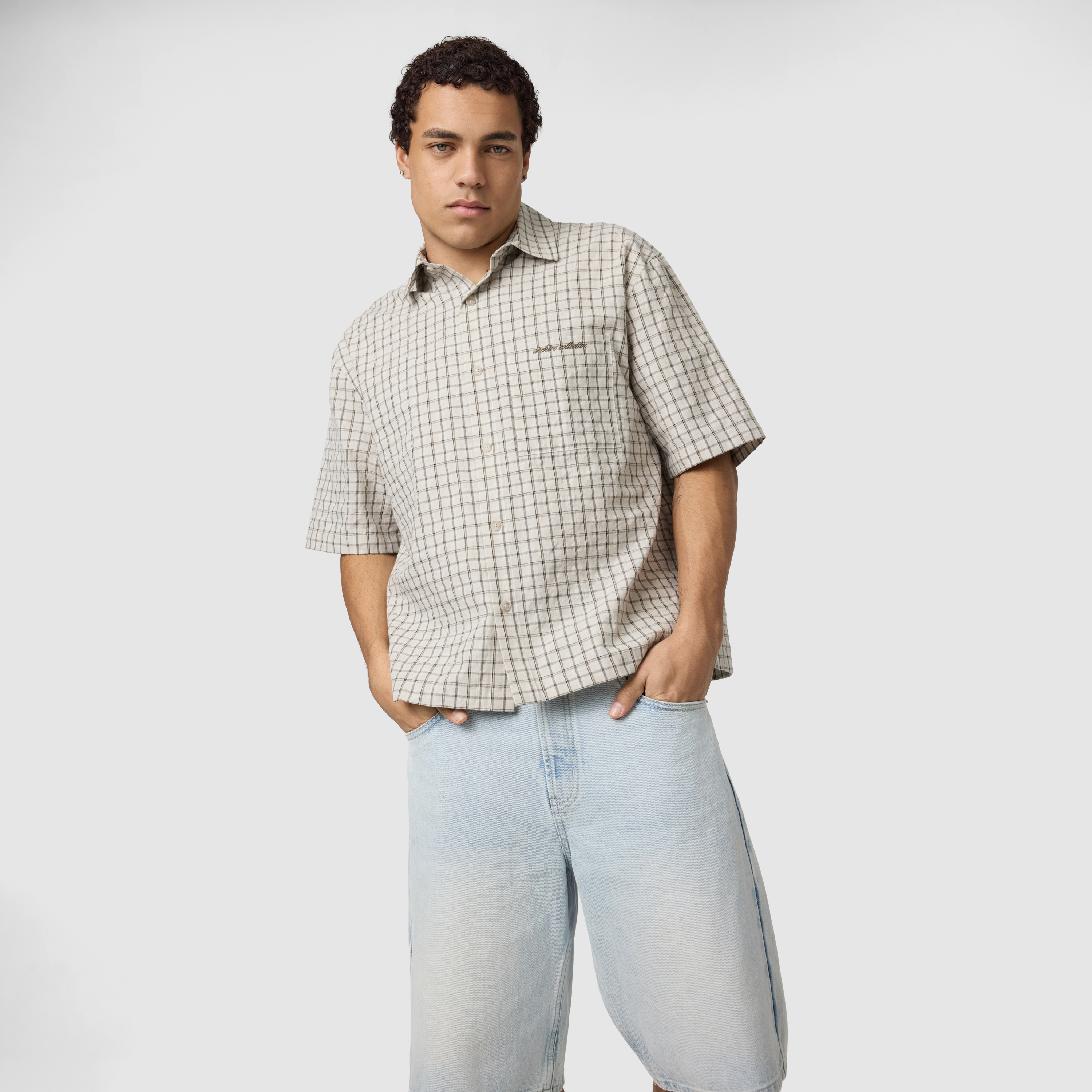 Drift Check Boxy Fit Short Sleeve Shirt