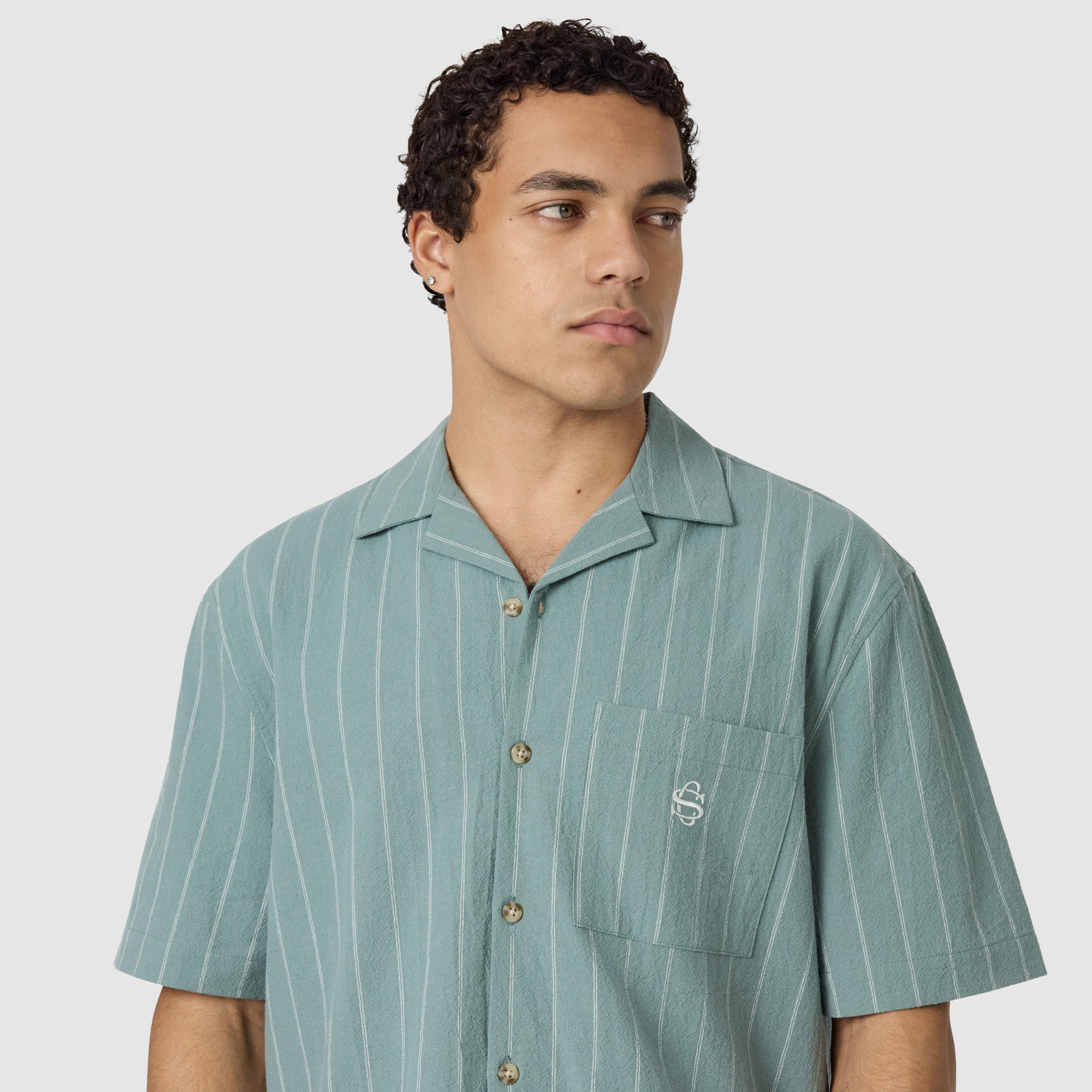 Form Stripe Boxy Fit Short Sleeve Shirt