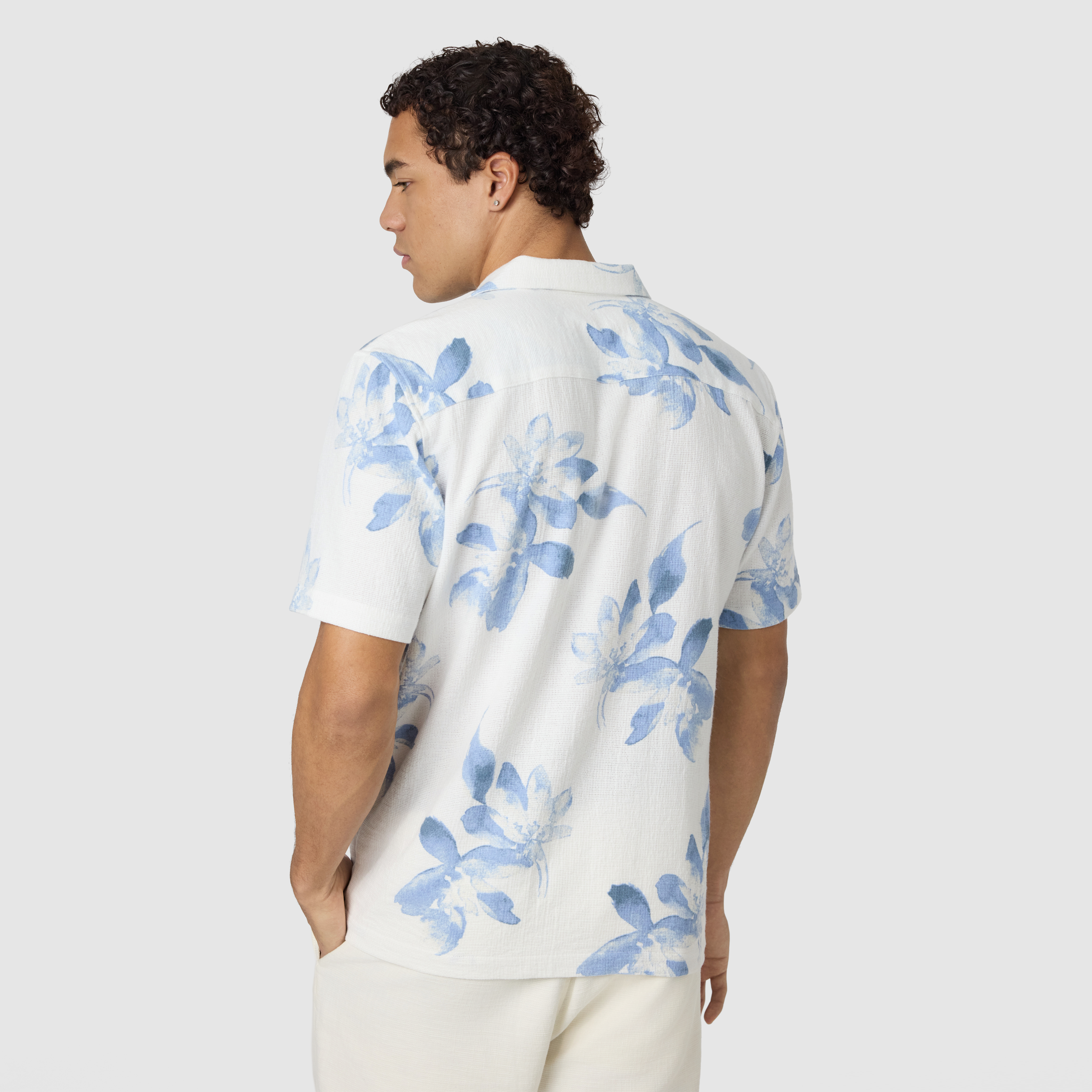 Light Blue Winslow Printed Short Sleeve Shirt