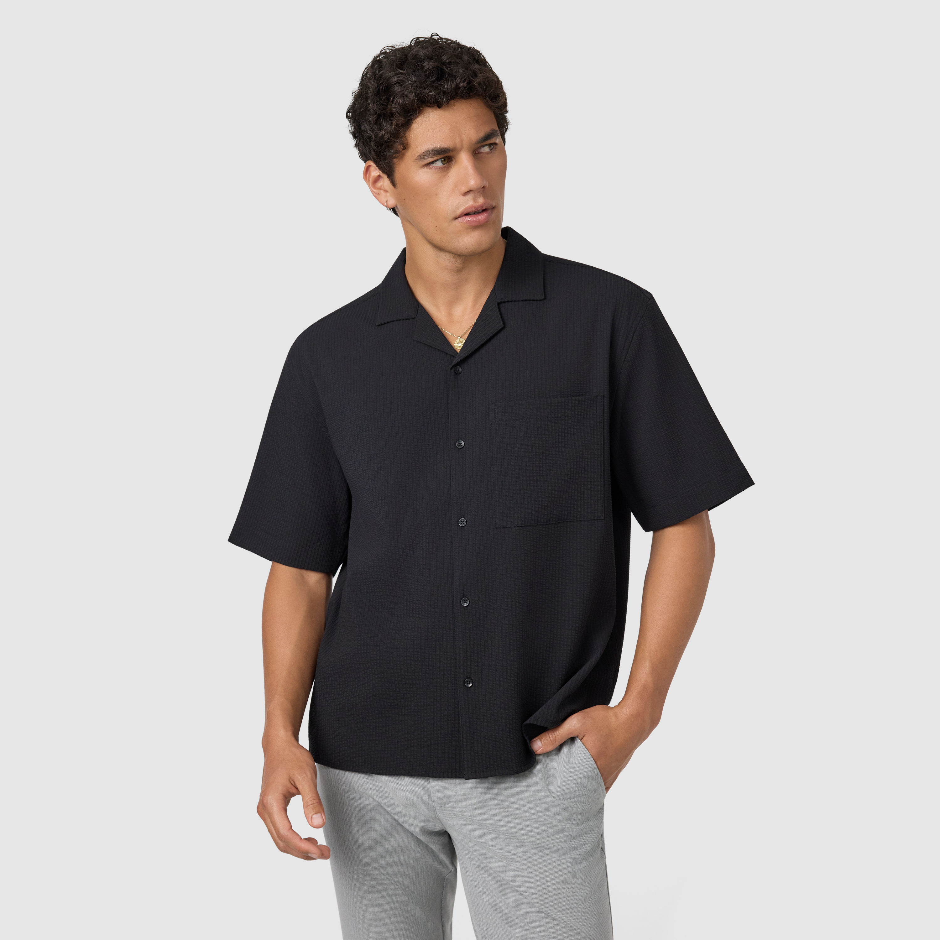Langley Boxy Fit Short Sleeve Shirt