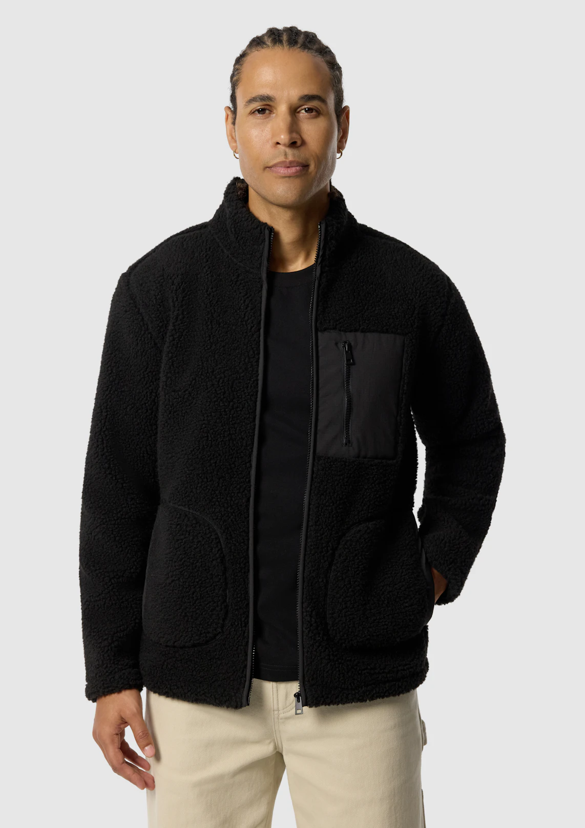 Teddy Zip Through Sweat