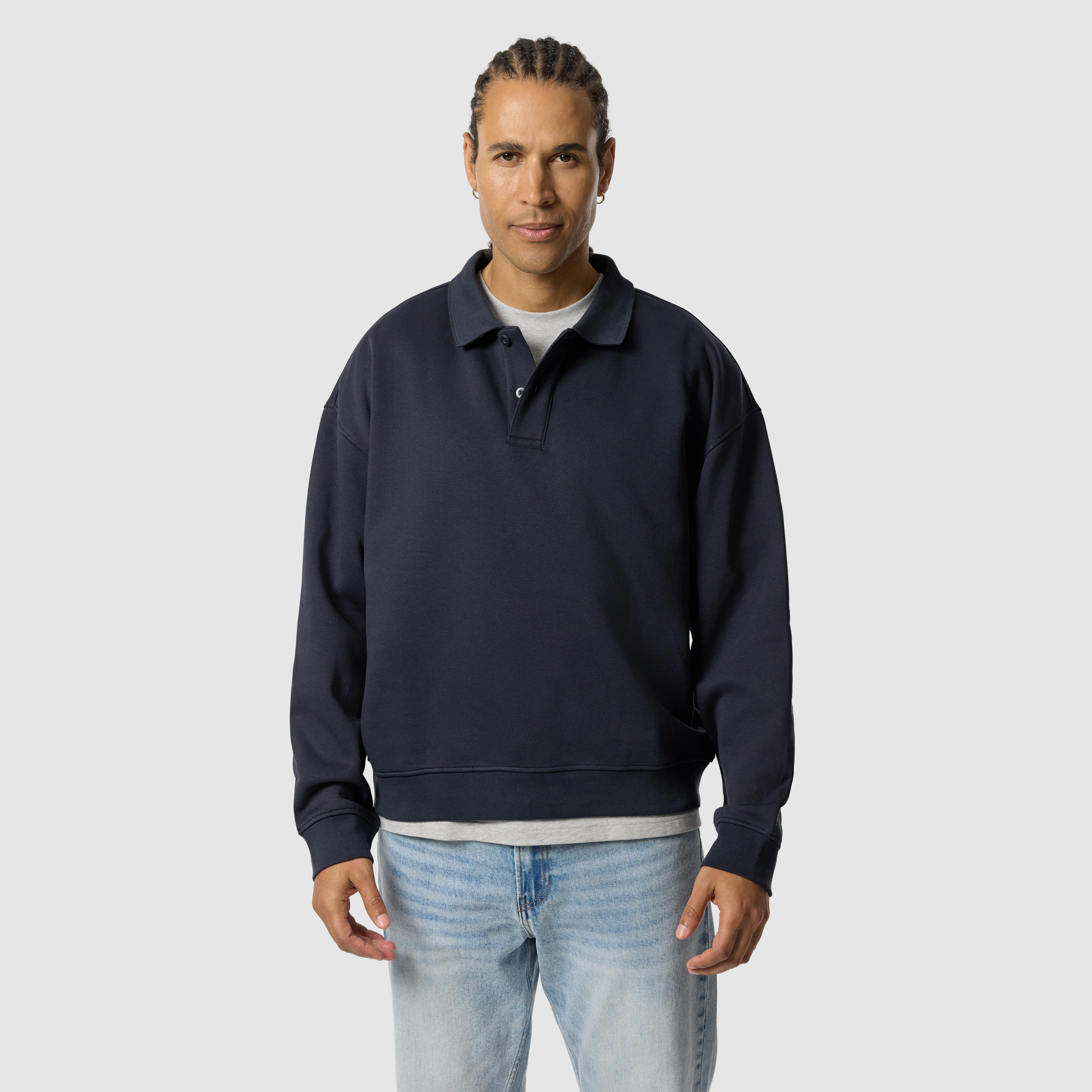 Vincent Relaxed Polo Sweat
