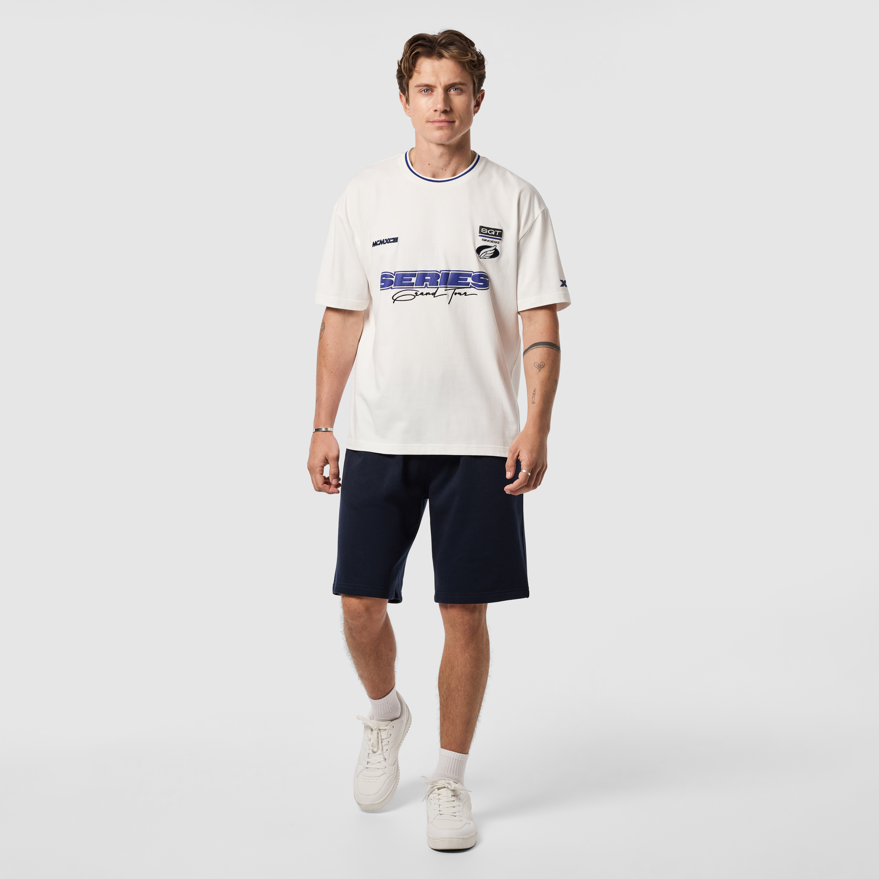 Navy Ace Sweat Short