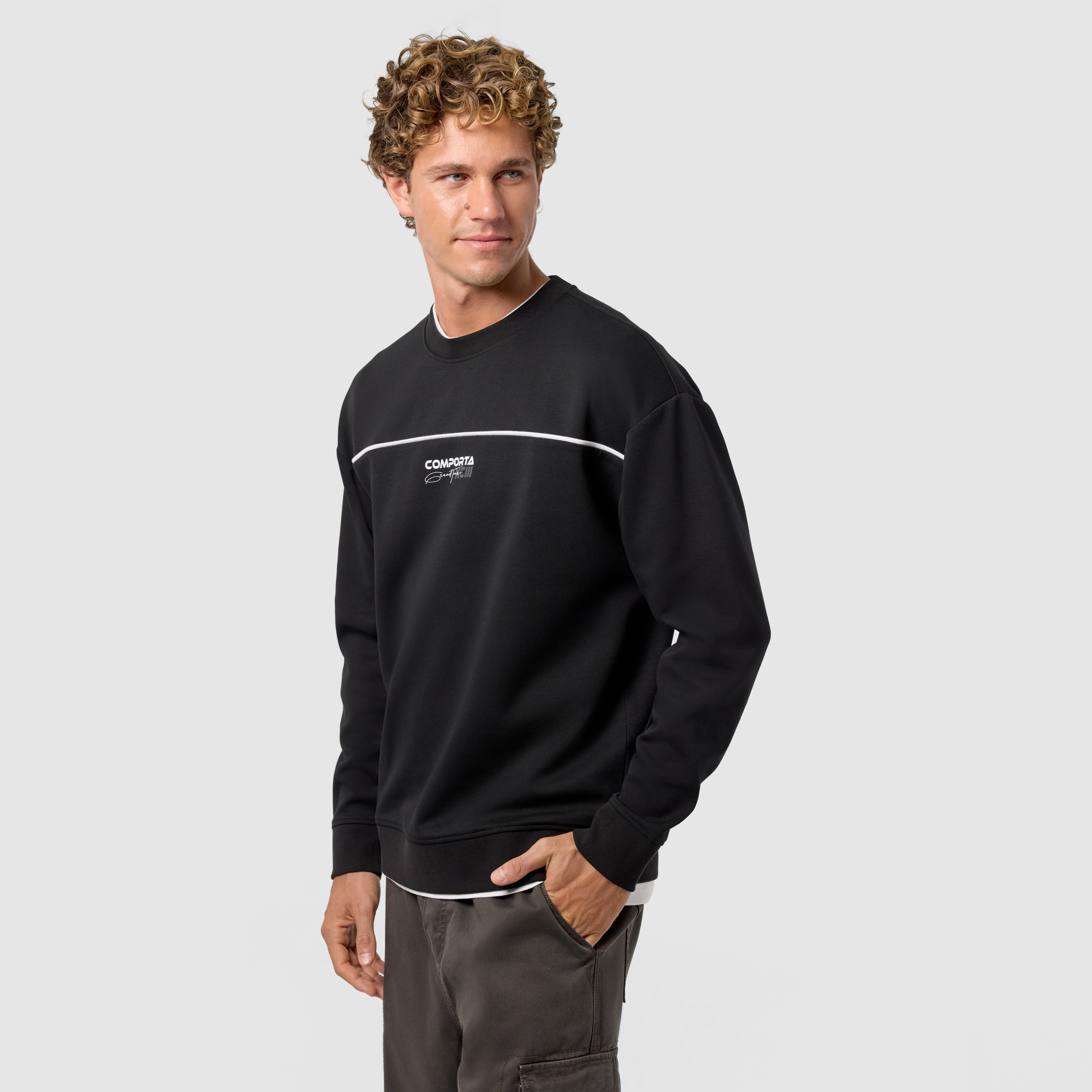 Black Comporta Crew Sweat
