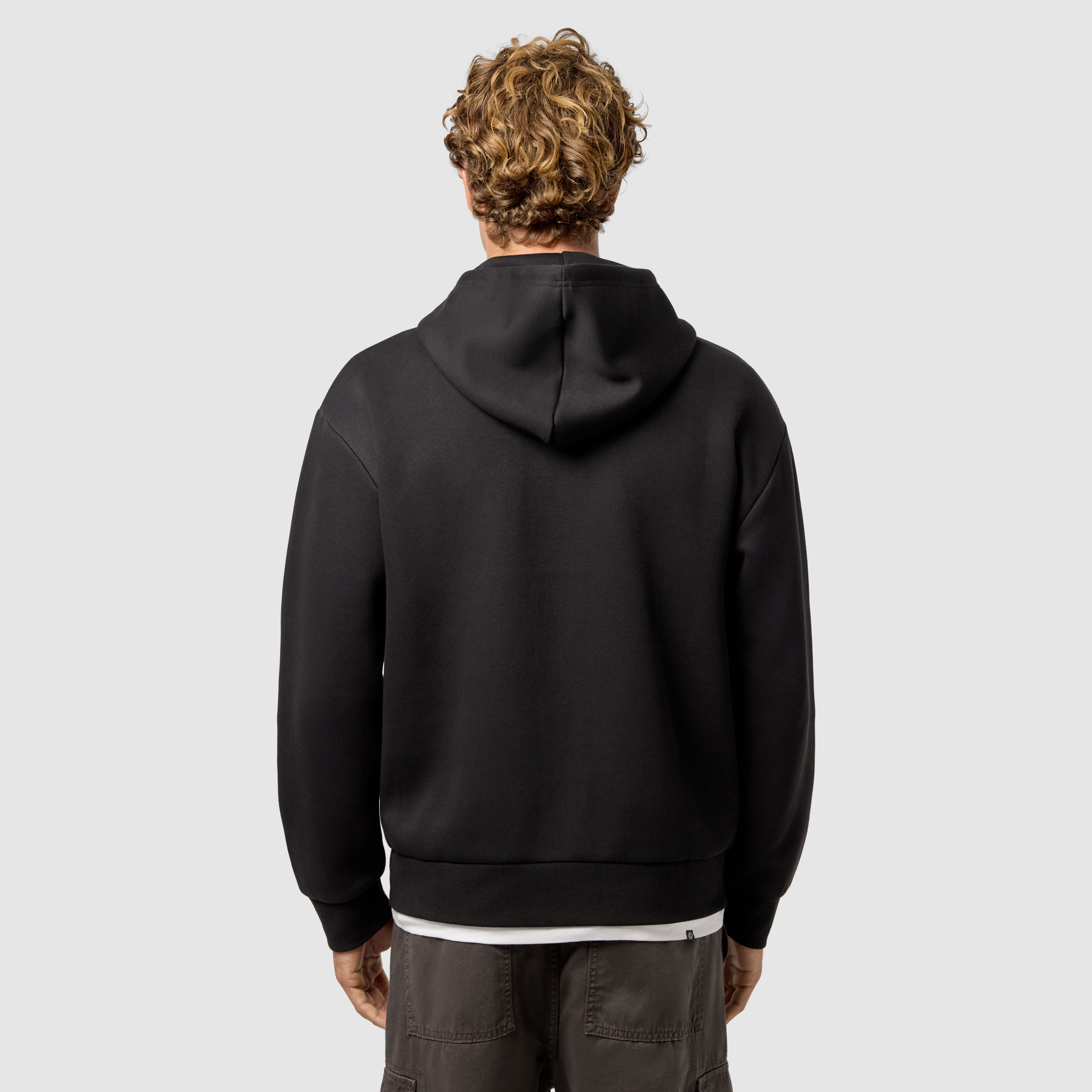 Black Anchorage Hooded Sweat