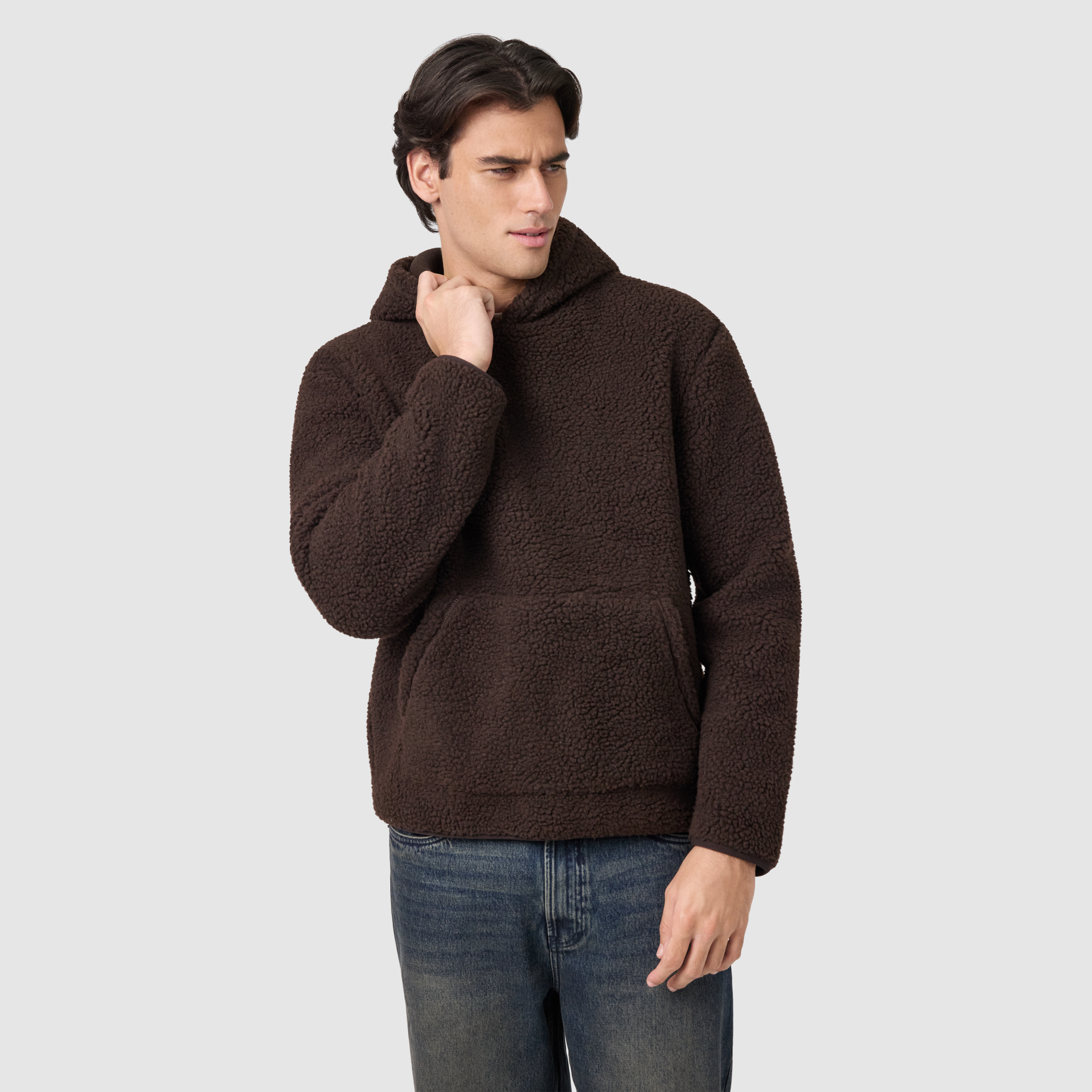 Teddy Fleece Hooded Sweat