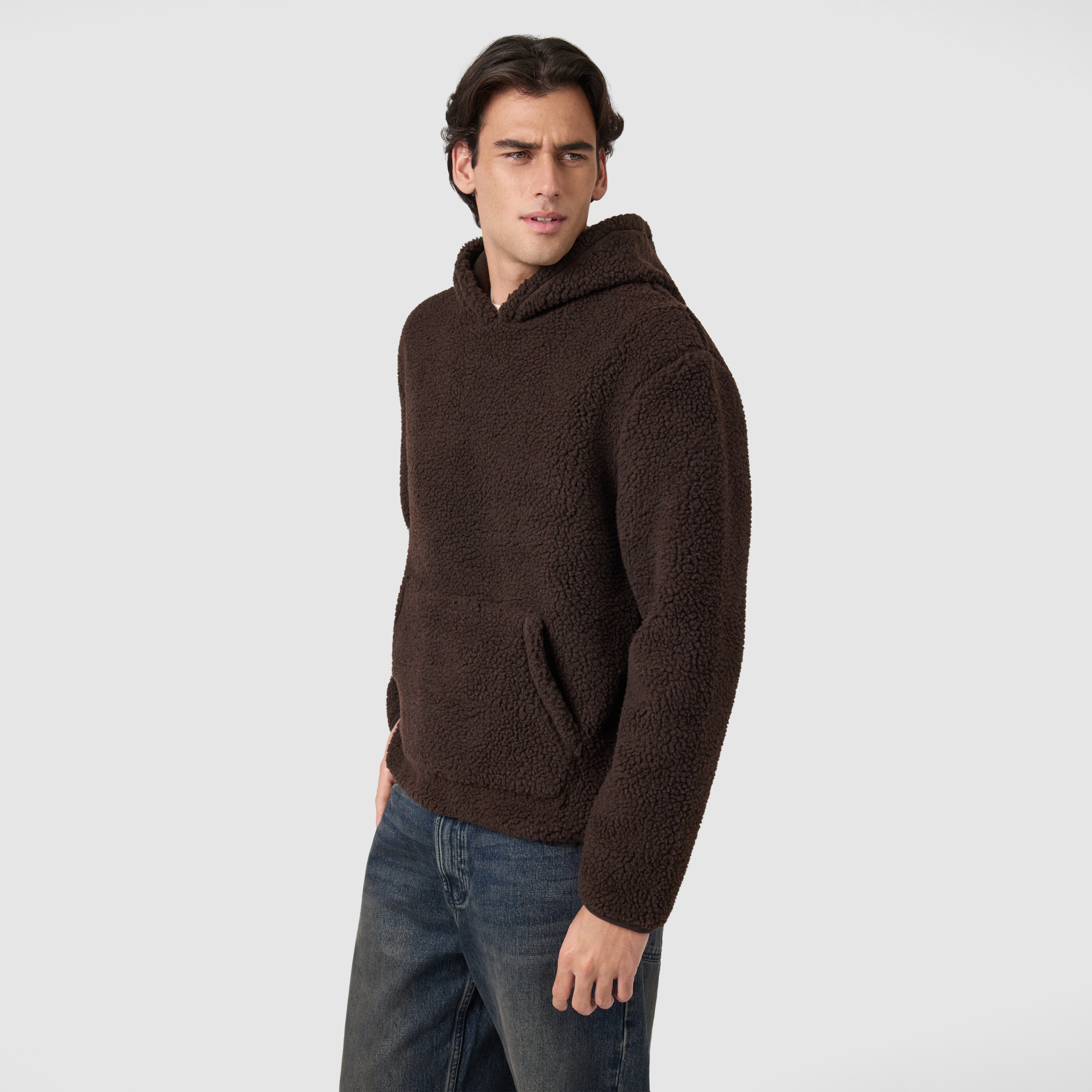 Chocolate Teddy Fleece Hooded Sweat