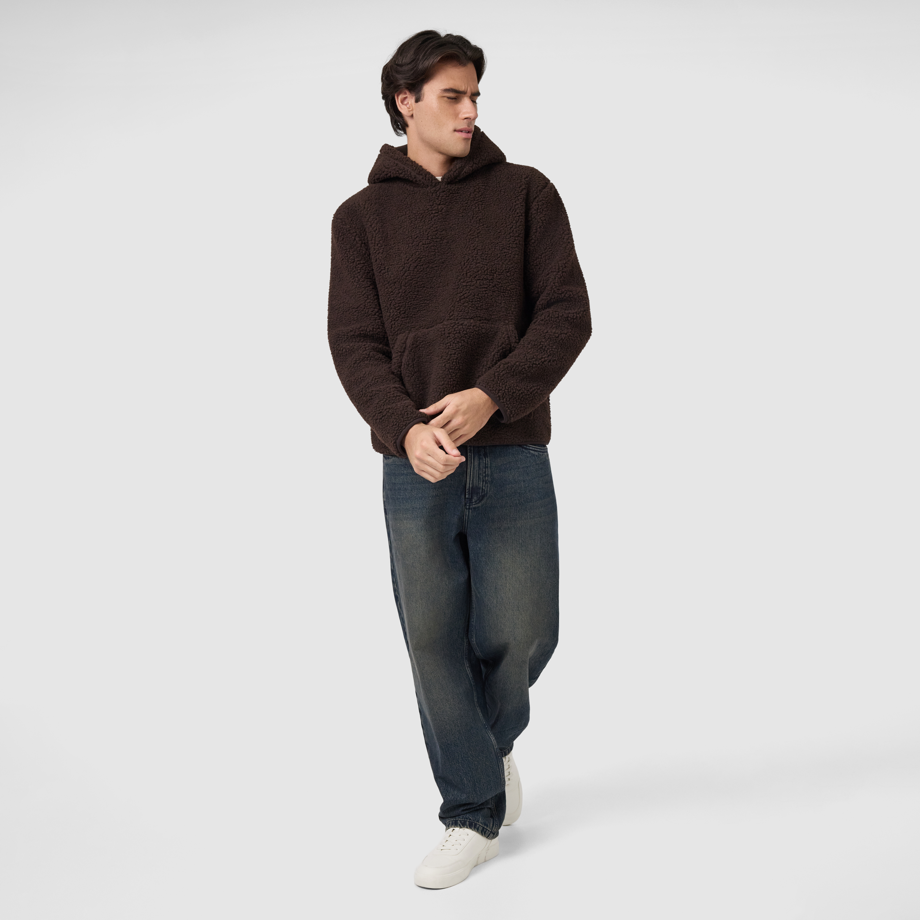 Chocolate Teddy Fleece Hooded Sweat