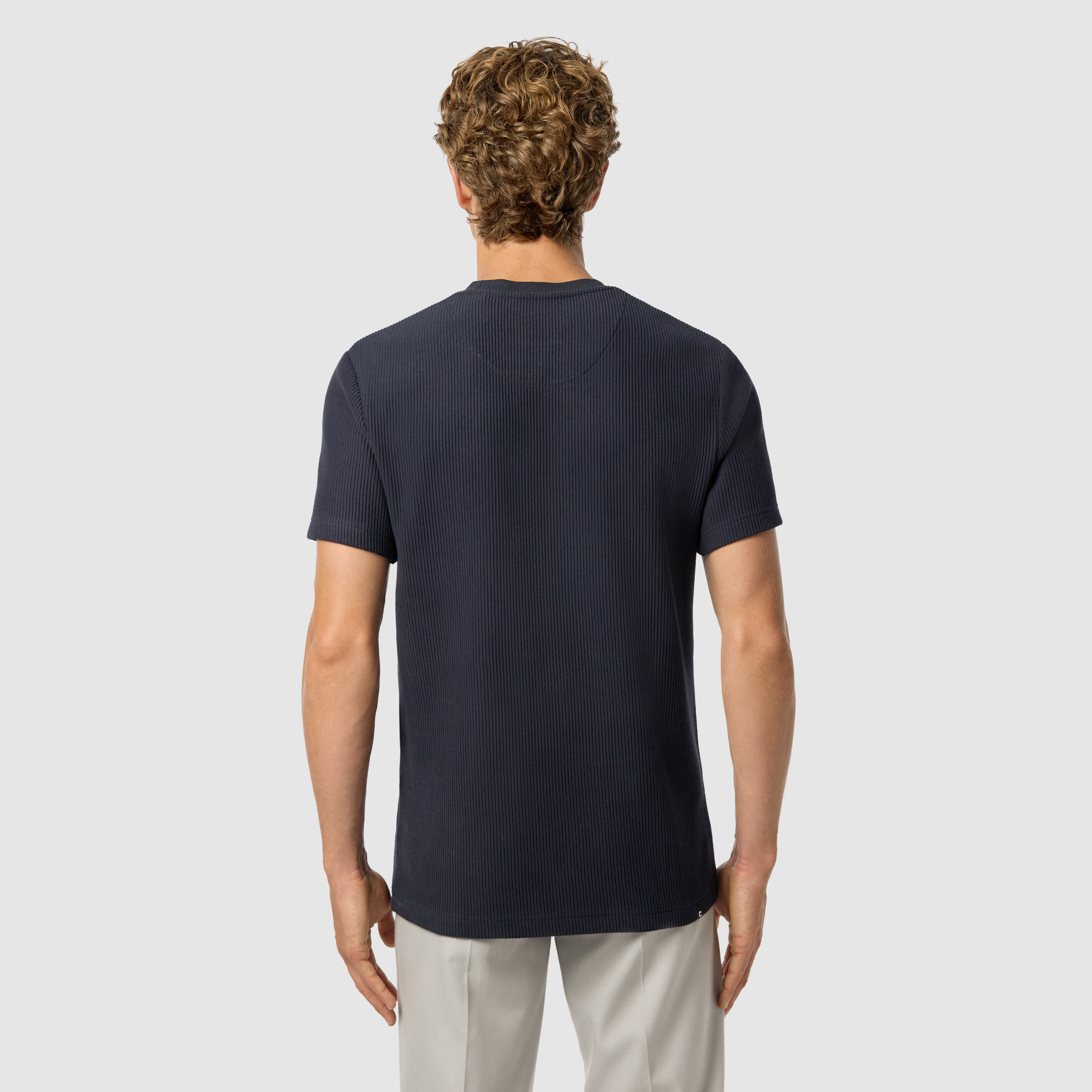 Navy Lugo Crew Neck Tee