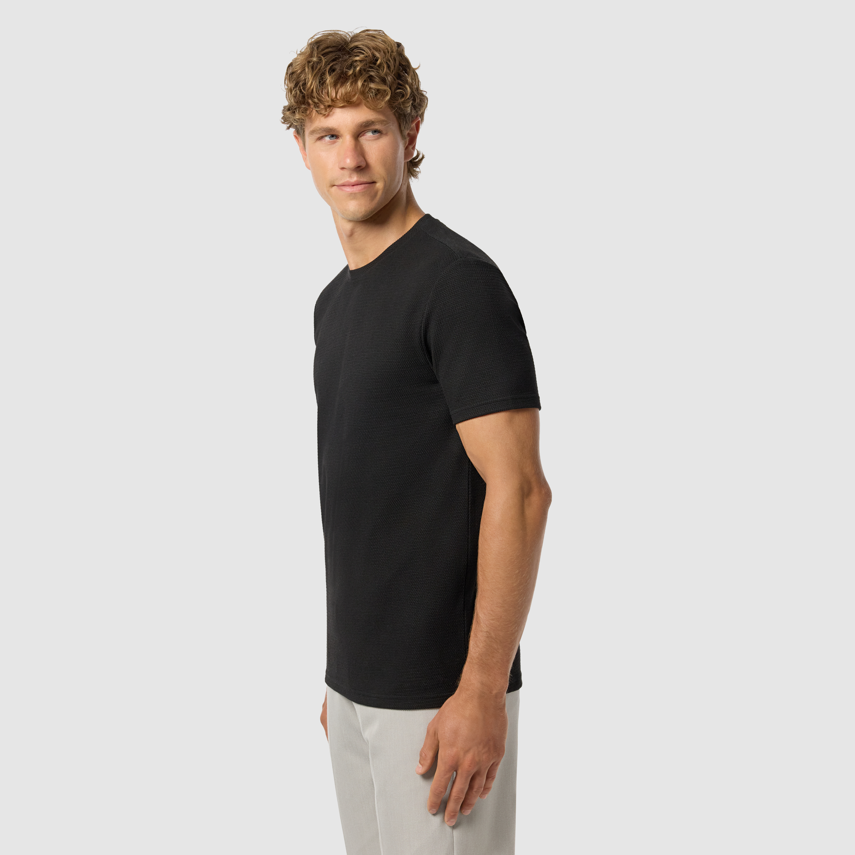 Black Hayes Crew Neck Tee