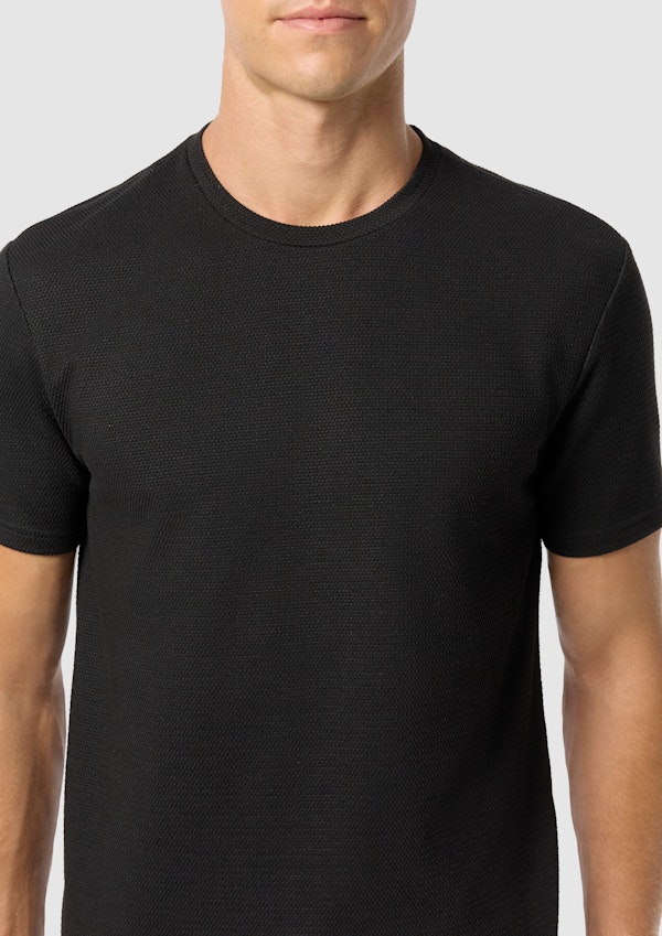 Black Hayes Crew Neck Tee