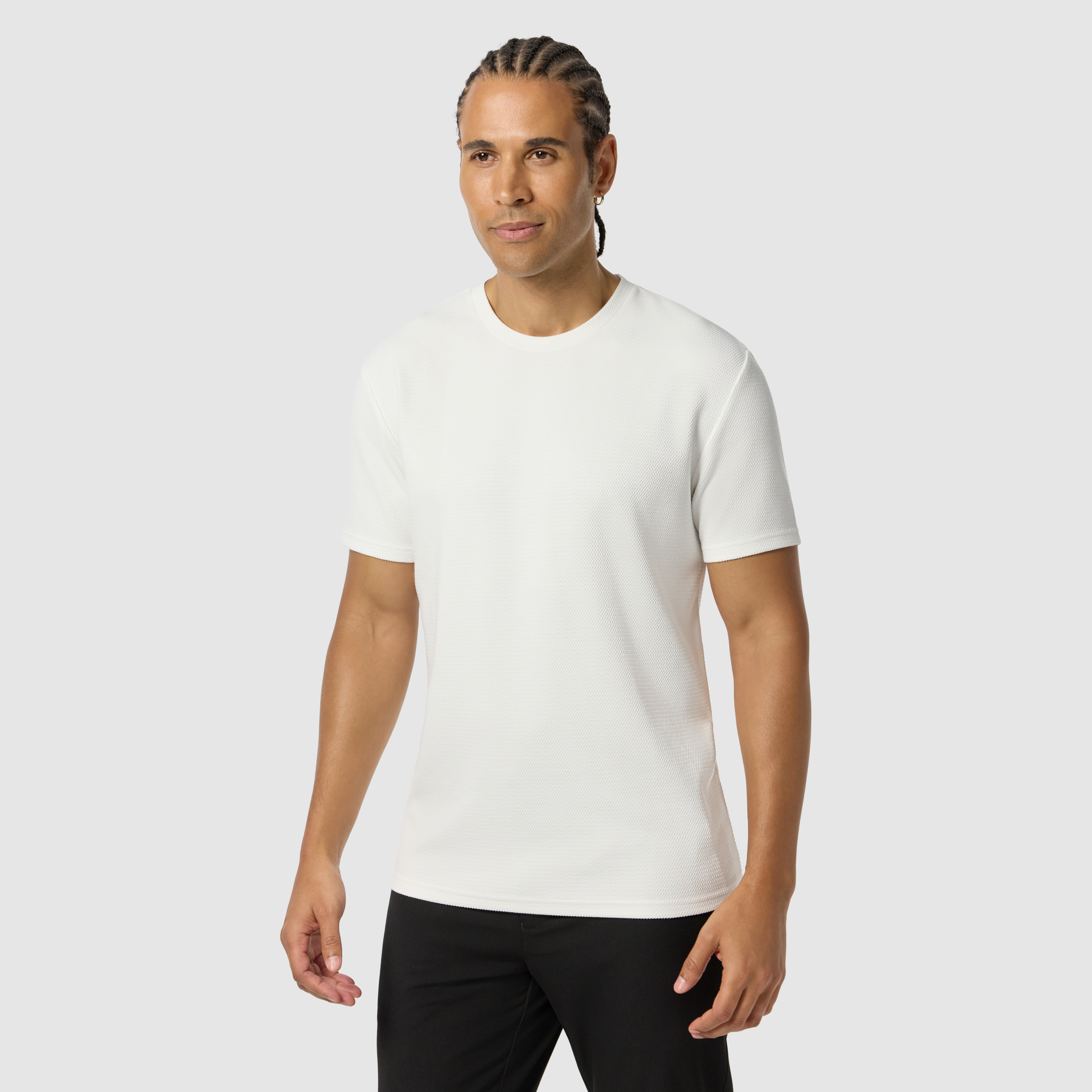 White Hayes Crew Neck Tee