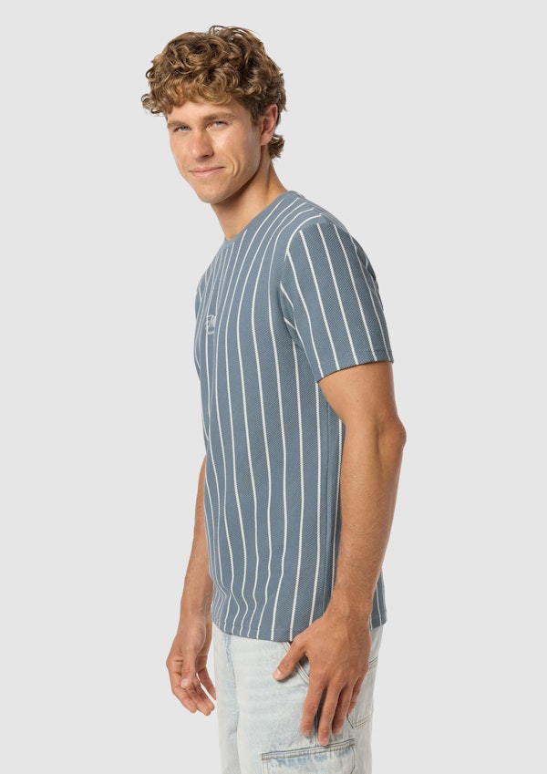Blue Nord Stripe Crew Neck Tee