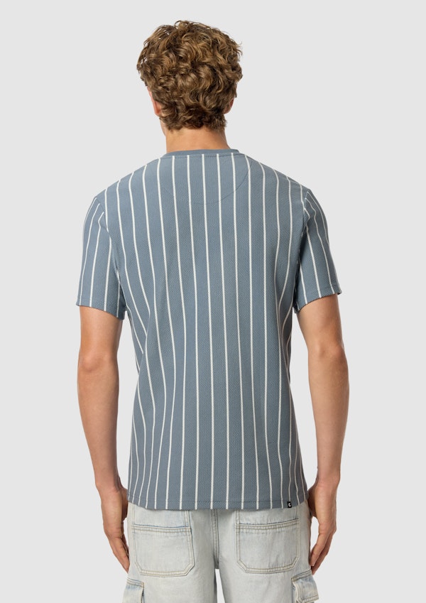 Blue Nord Stripe Crew Neck Tee