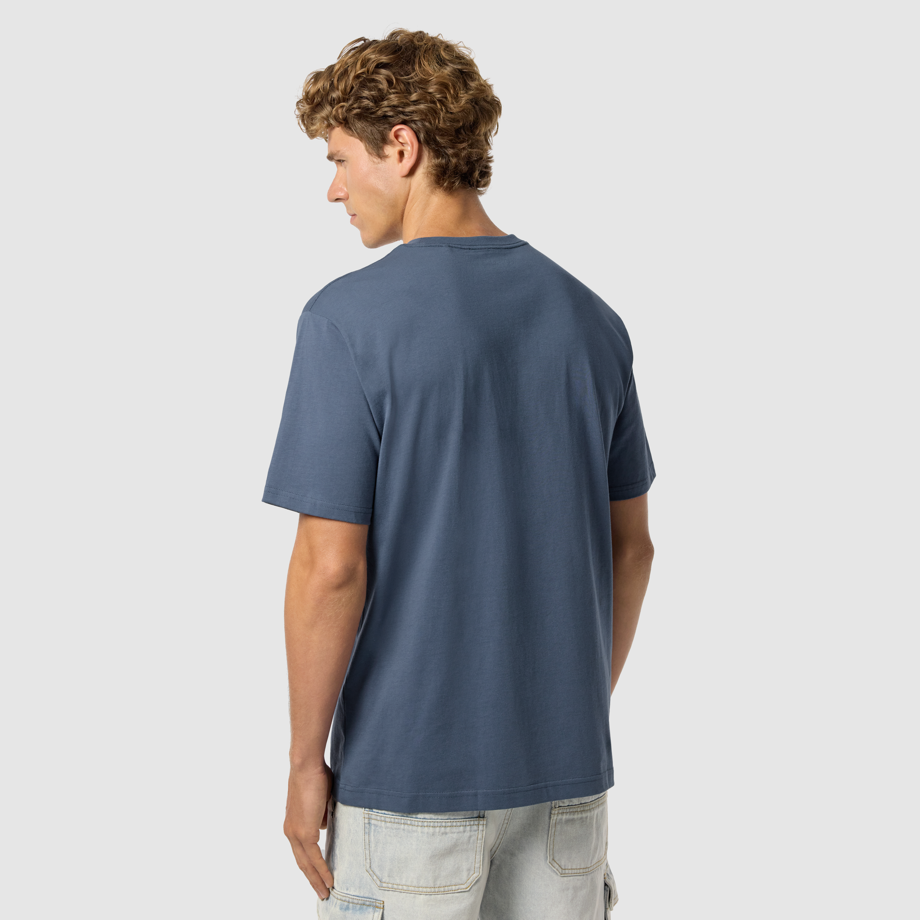 Blue Sven Graphic Relaxed Crew Neck Tee