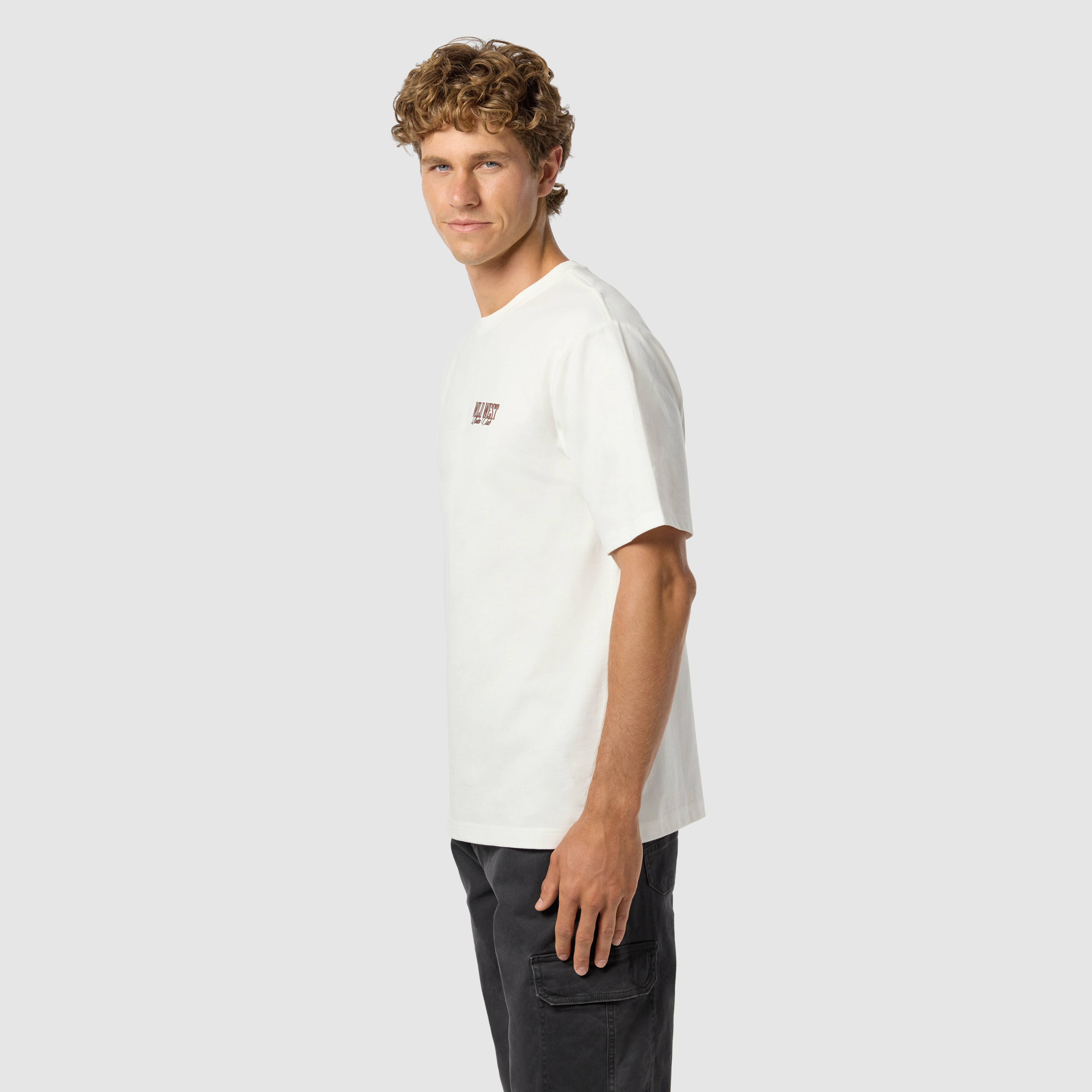 Off White Rodeo Graphic Relaxed Crew Neck Tee