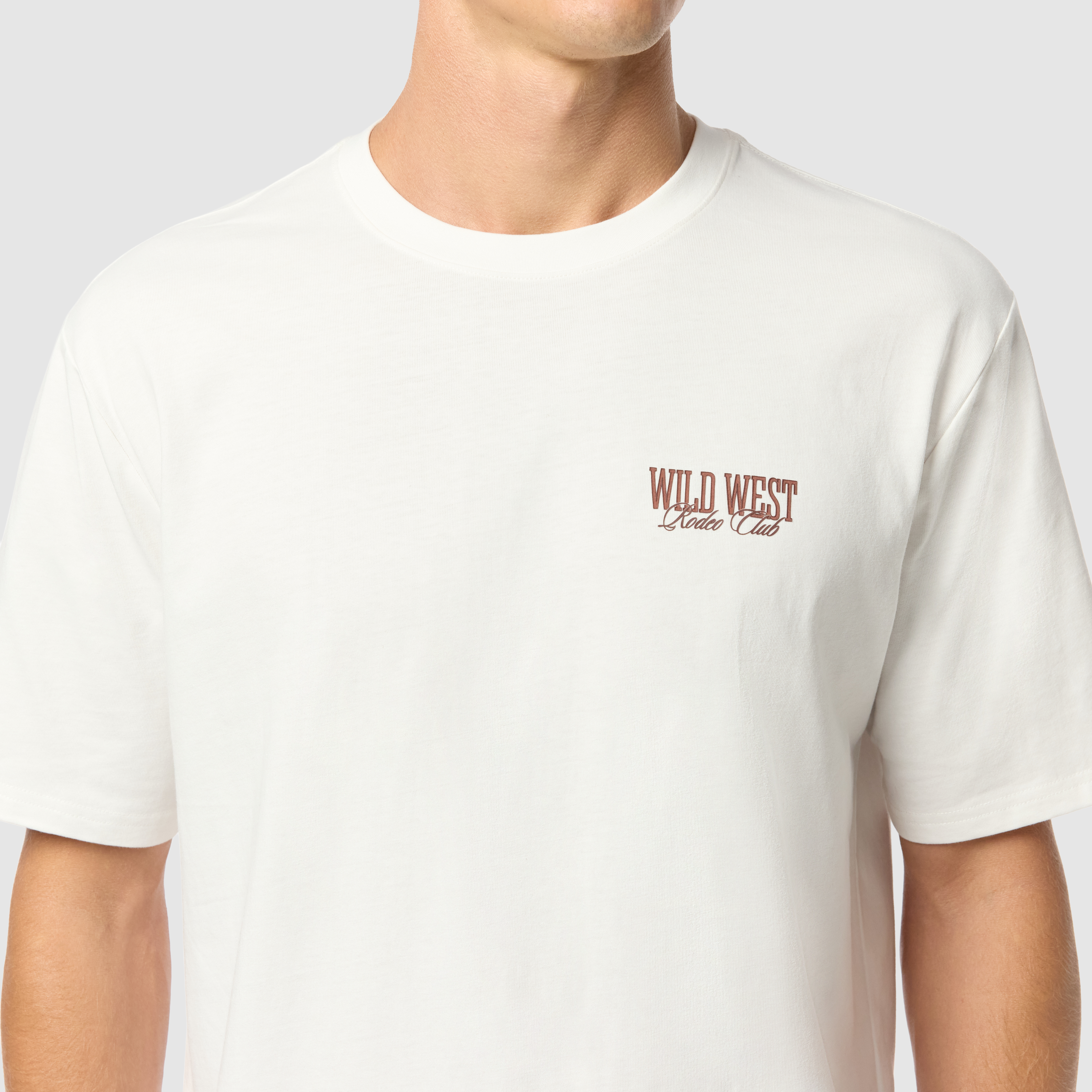 Off White Rodeo Graphic Relaxed Crew Neck Tee