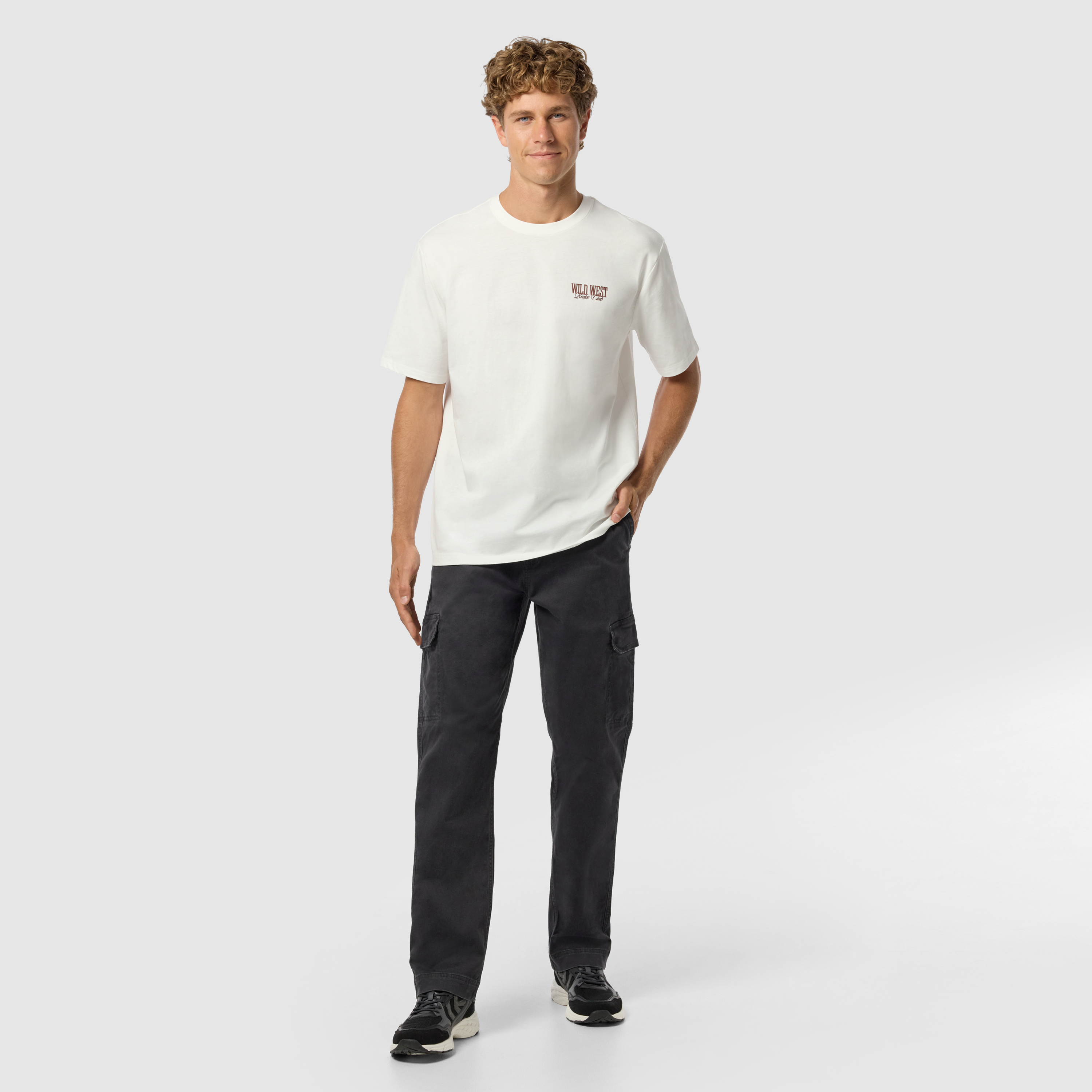 Off White Rodeo Graphic Relaxed Crew Neck Tee