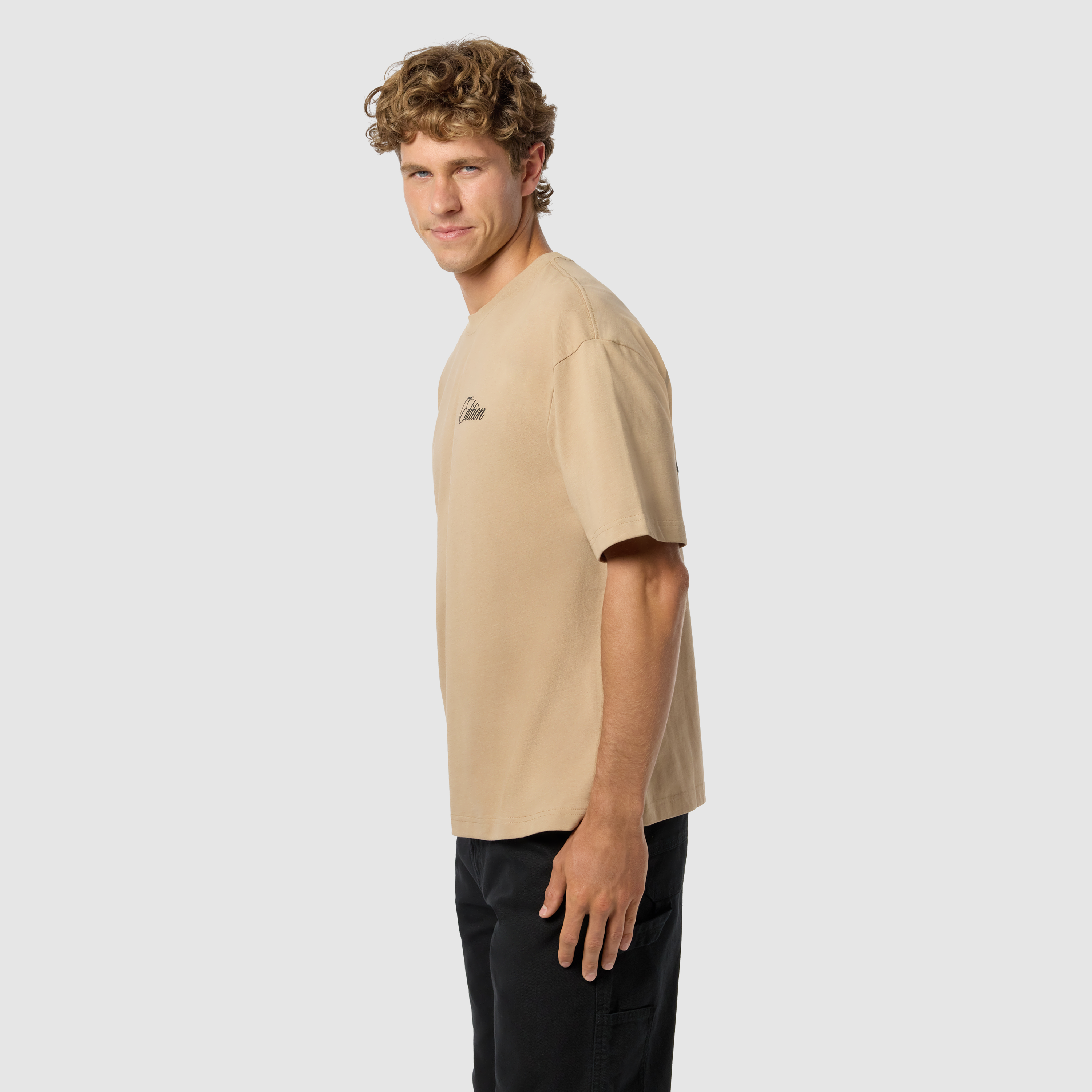 Camel Edition Graphic Boxy Crew Neck Tee